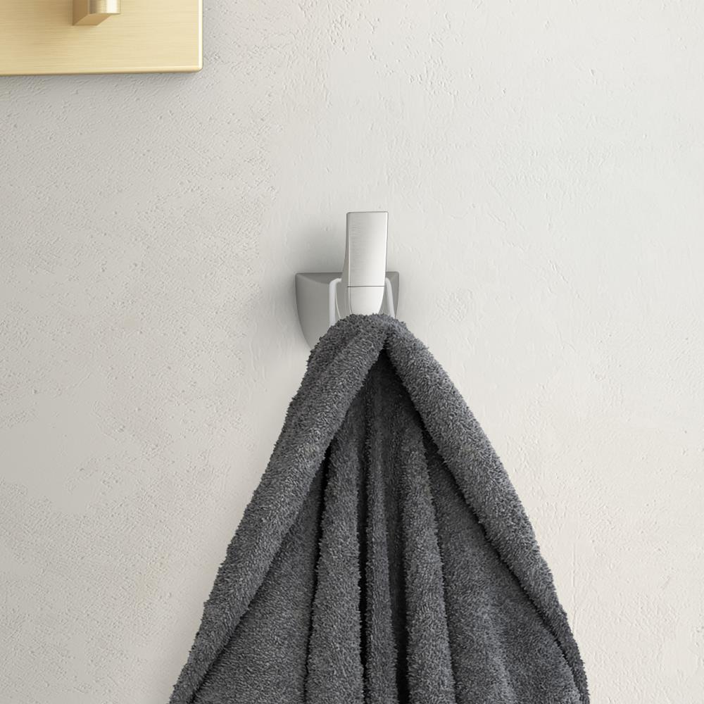 Percha para toalla de pared Pfister Karci con acabado en níquel cepillado y protección contra manchas - Gancho sencillo