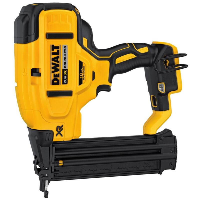 DEWALT 20V MAX XR Clavadora eléctrica inalámbrica de litio-ion de calibre 18, (1) batería de 3.0Ah y cargador - DCN680BW230C