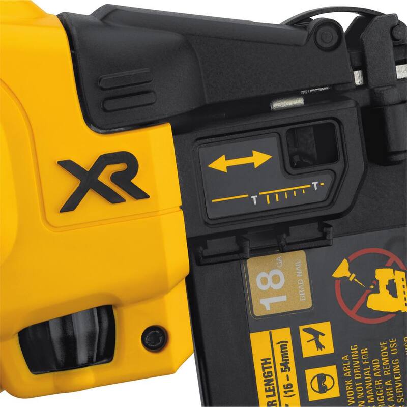 DEWALT 20V MAX XR Clavadora eléctrica inalámbrica de litio-ion de calibre 18, (1) batería de 3.0Ah y cargador - DCN680BW230C