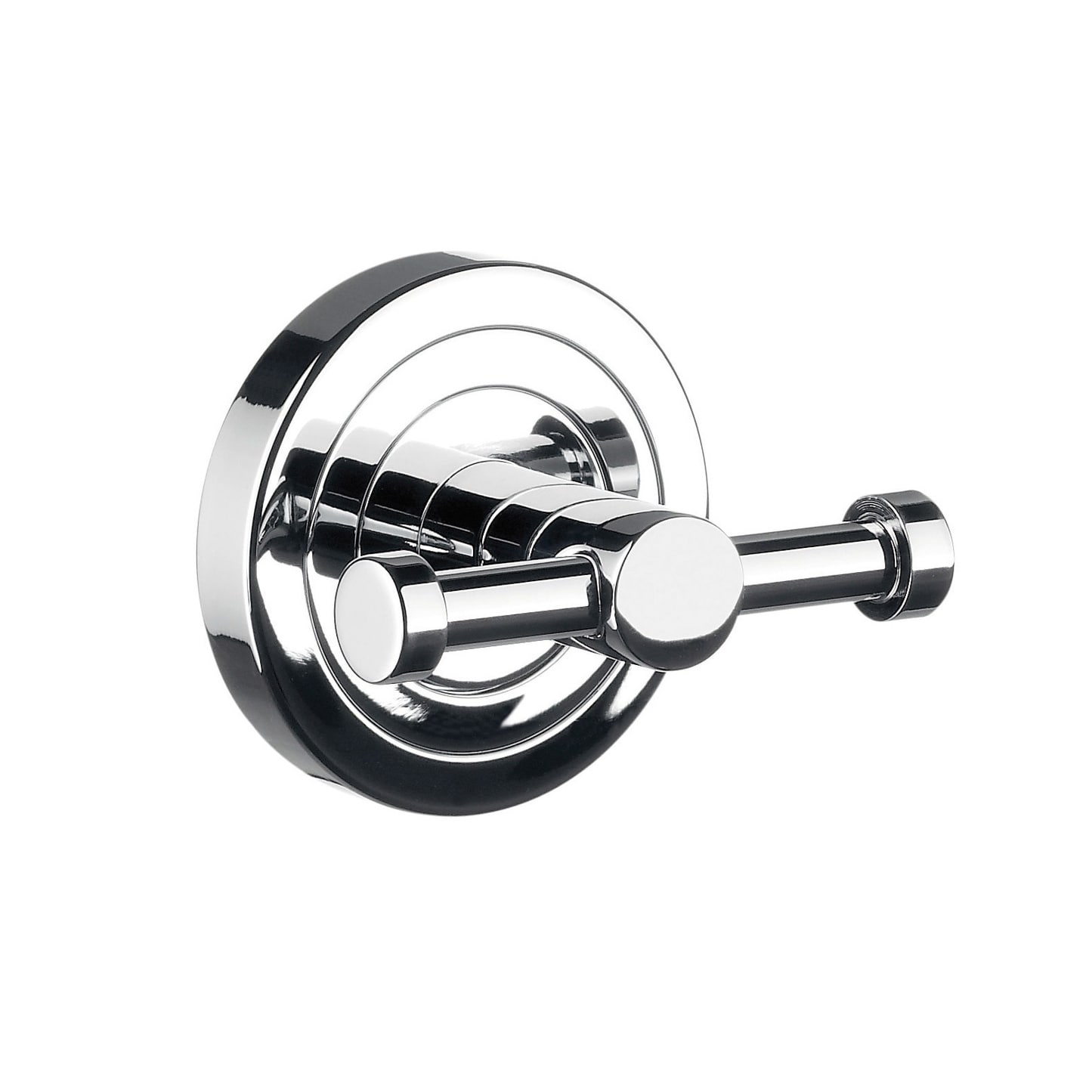 Gancho para toallas doble de montaje en pared en cromo pulido de la colección WS Bath Collections Polo POLO 0775.001.02