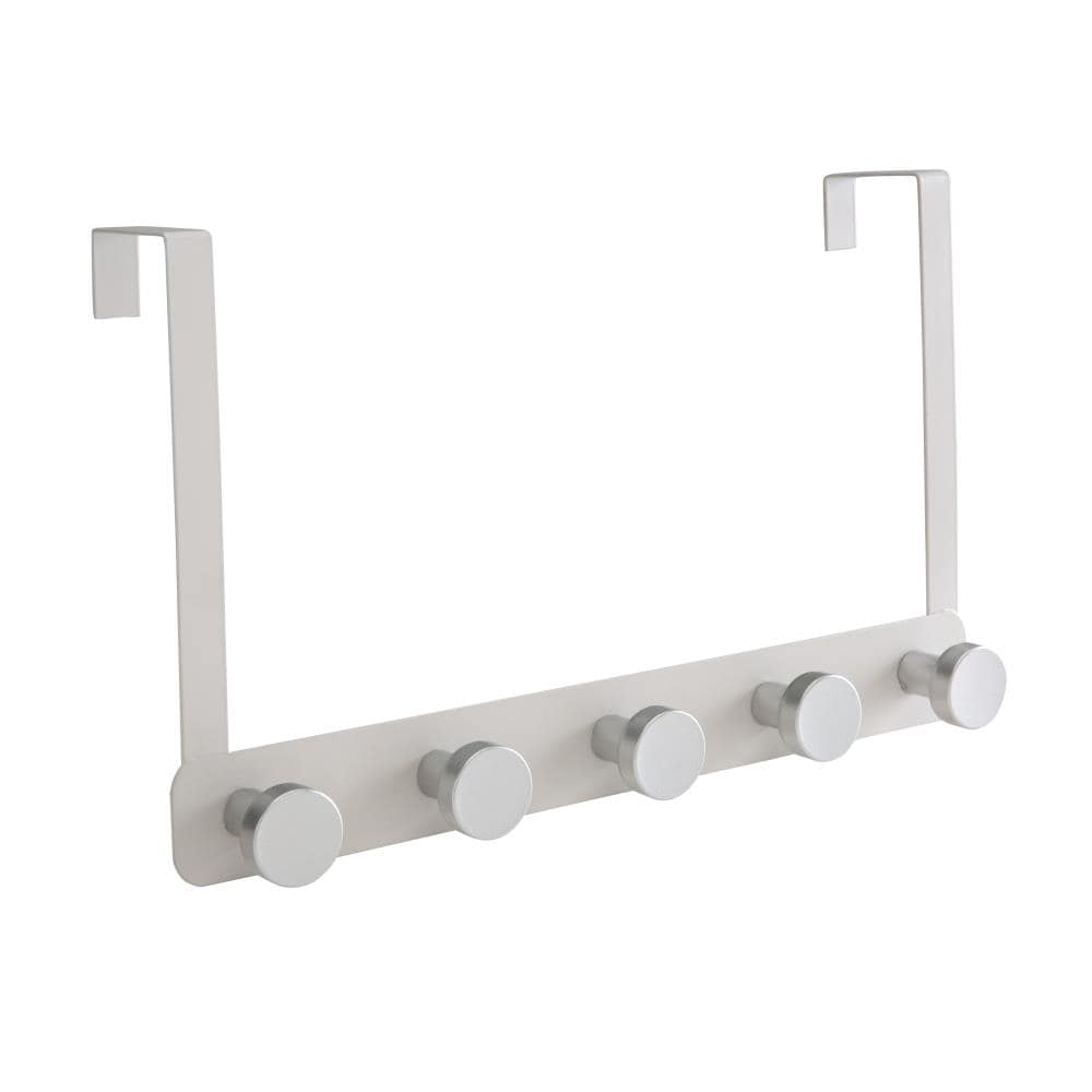 Gancho para Toallas Sobre Puerta Elle Decor Blanco con 5 Ganchos
