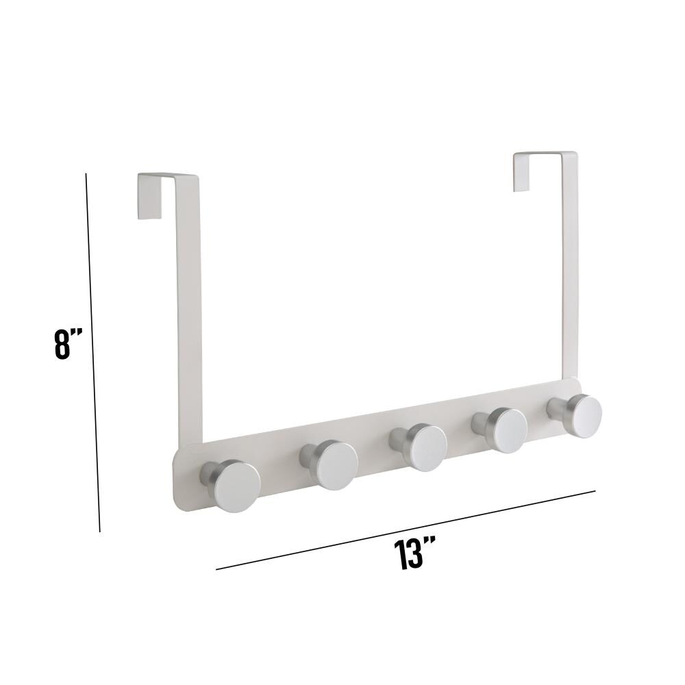 Gancho para Toallas Sobre Puerta Elle Decor Blanco con 5 Ganchos