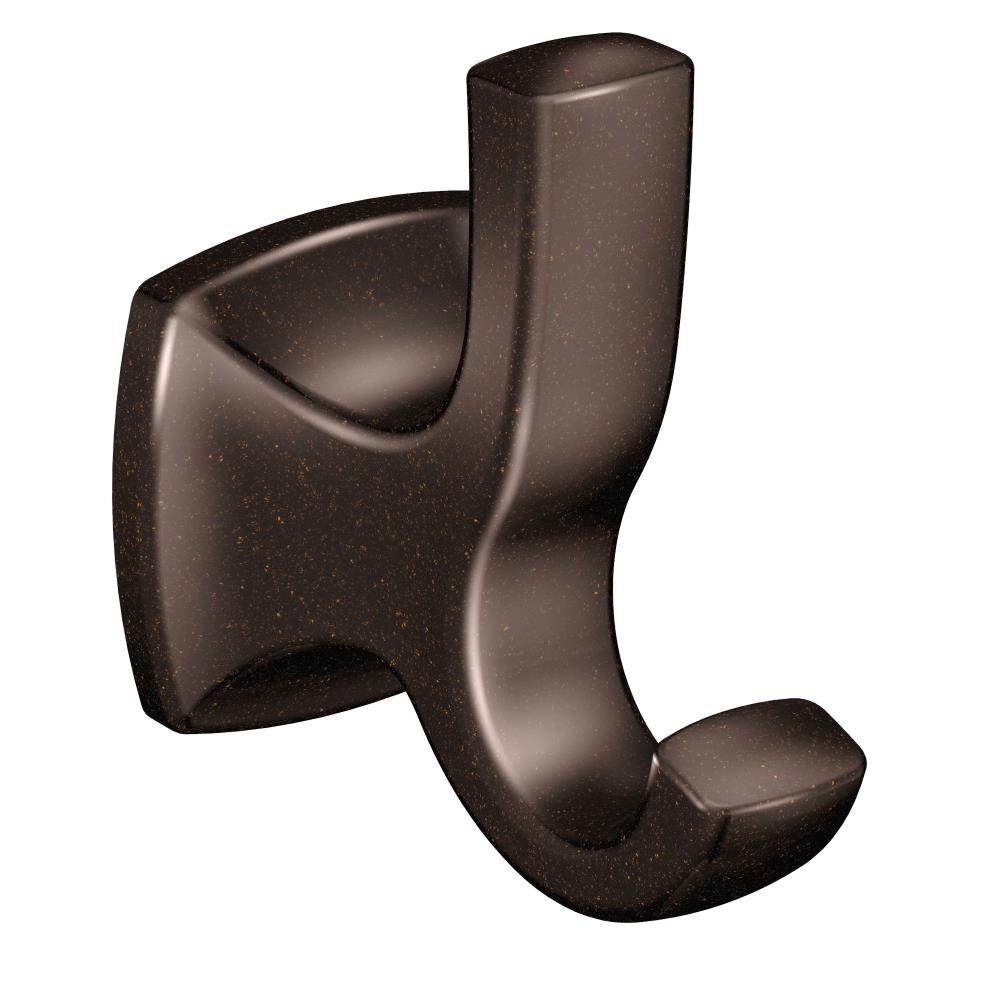 Percha de Toalla de Pared con Gancho Individual en Bronce Aceitado de la línea Voss de Moen