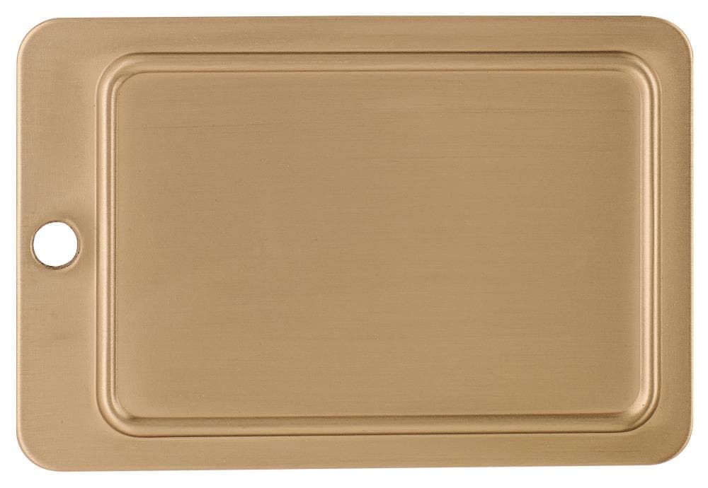 Percha para toallas de montaje en pared con un solo gancho en bronce champagne de la línea Blackrock de Amerock