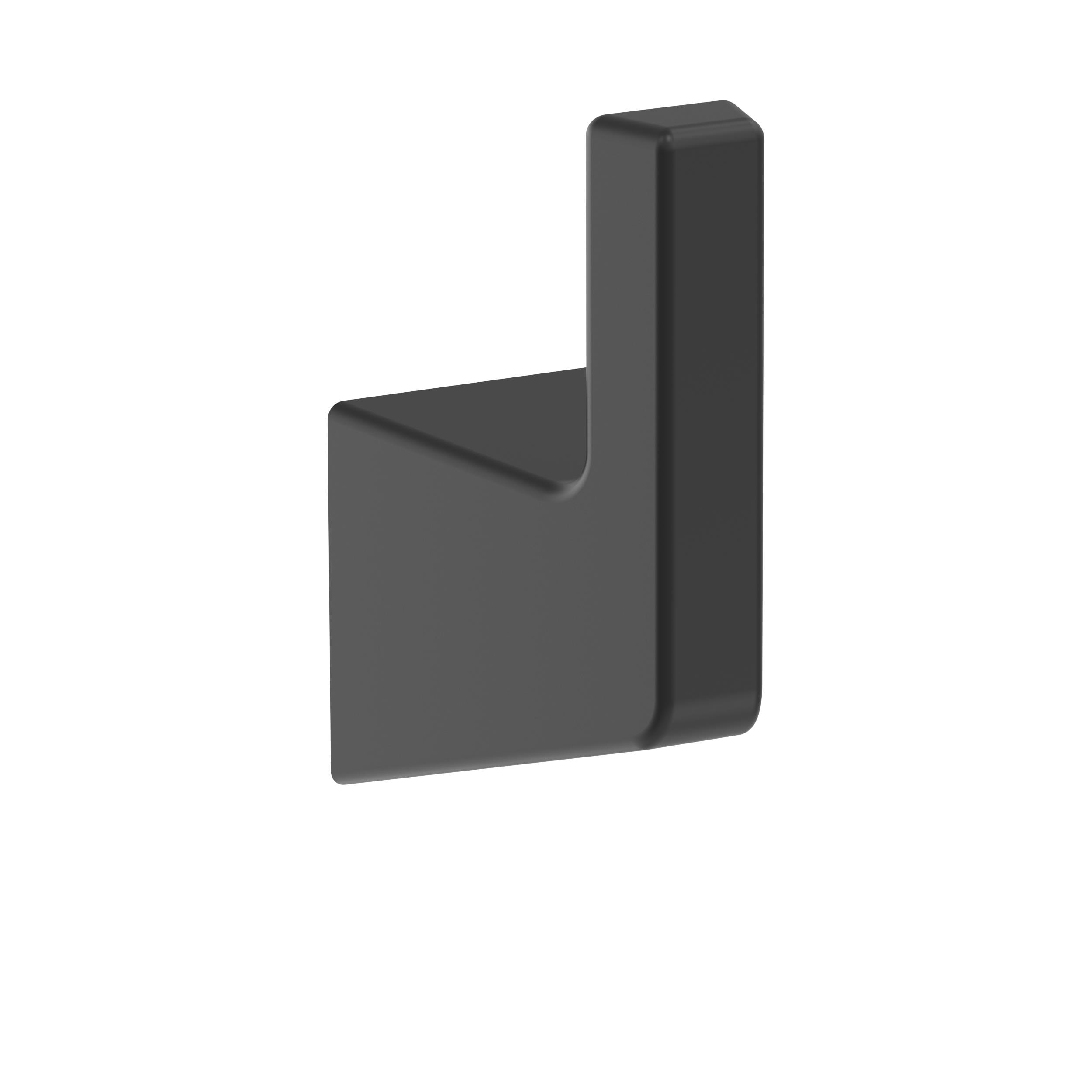 Gancho de Toalla de Pared de Montaje Simple Negro Mate Blackrock Amerock BH36000MB