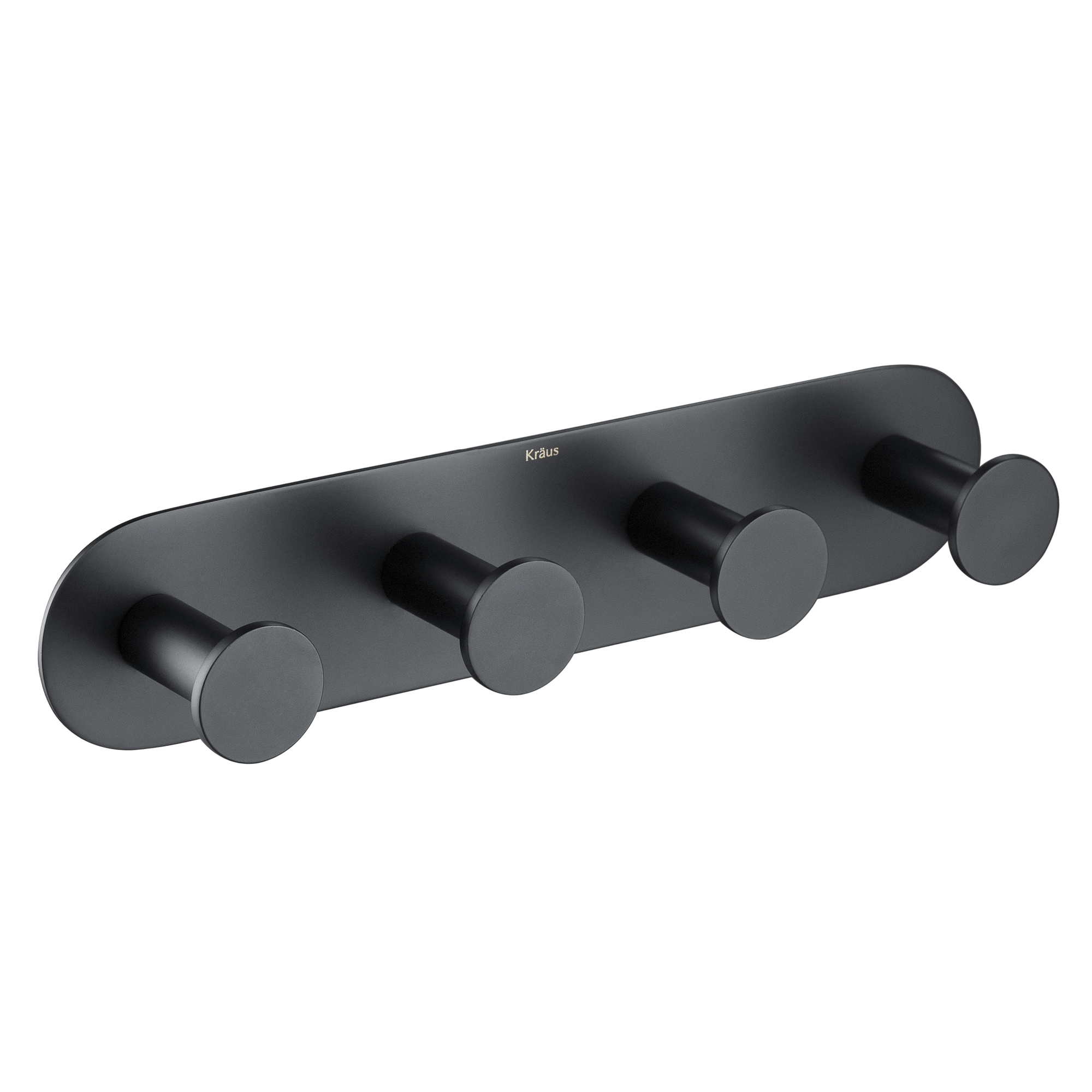 Percha de pared con 4 ganchos en acabado negro mate Elie de Kraus