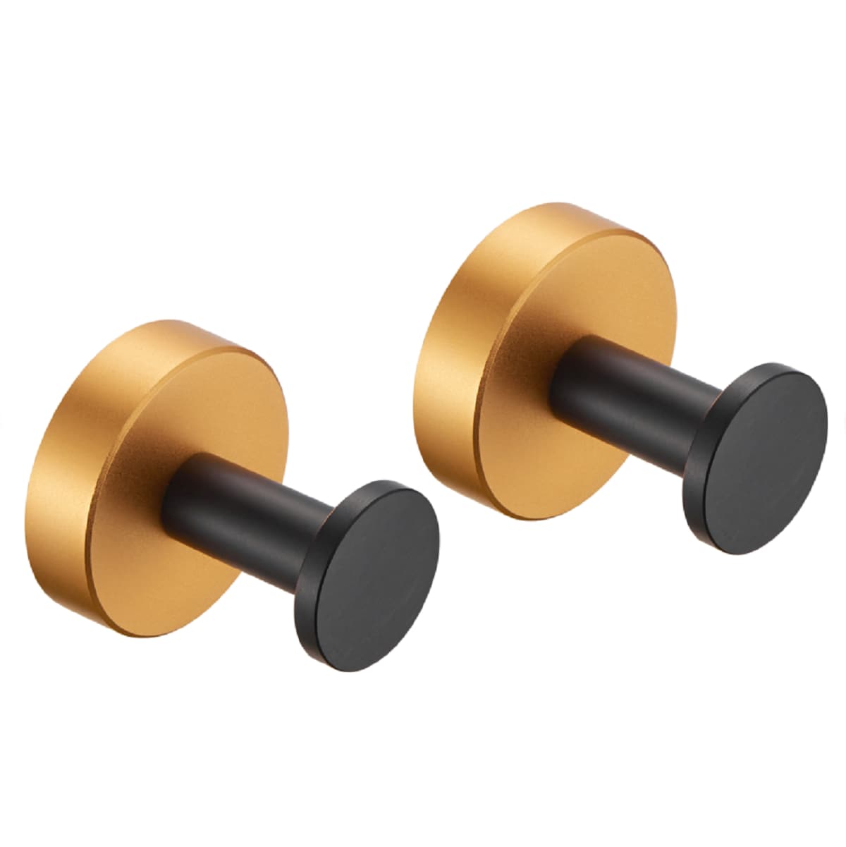 Gancho de pared con 4 ganchos en color dorado y negro de Nestfair SX-DRY406