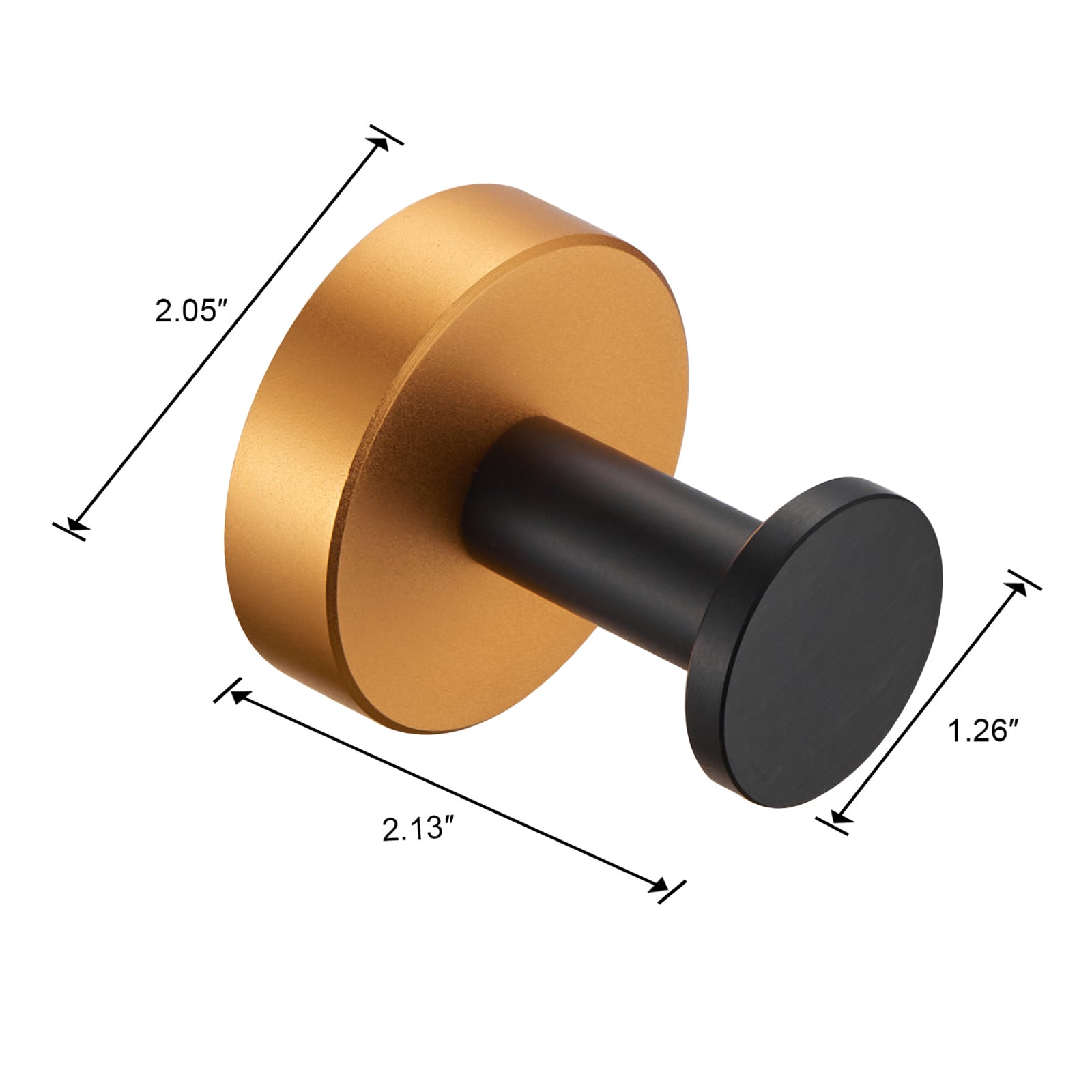 Gancho de pared con 4 ganchos en color dorado y negro de Nestfair SX-DRY406