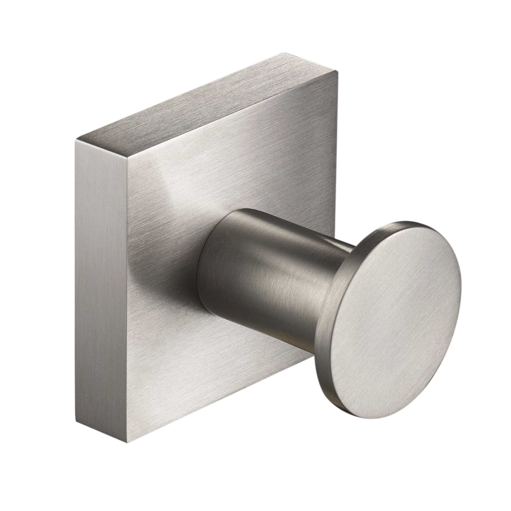 Percha para toalla de pared Kraus Ventus en níquel cepillado de un solo gancho