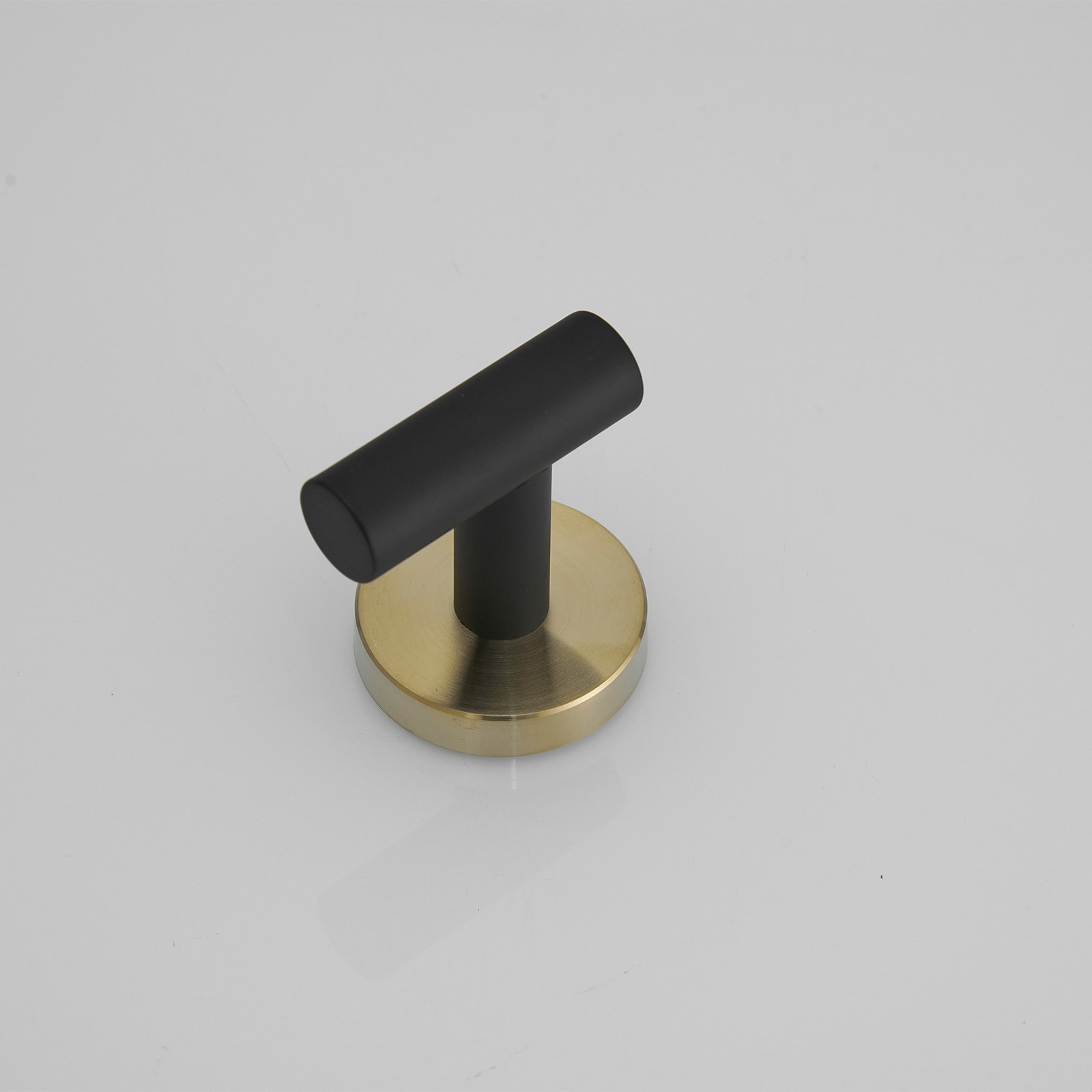 Gancho de Toalla de Pared con Doble Gancho Negro y Dorado