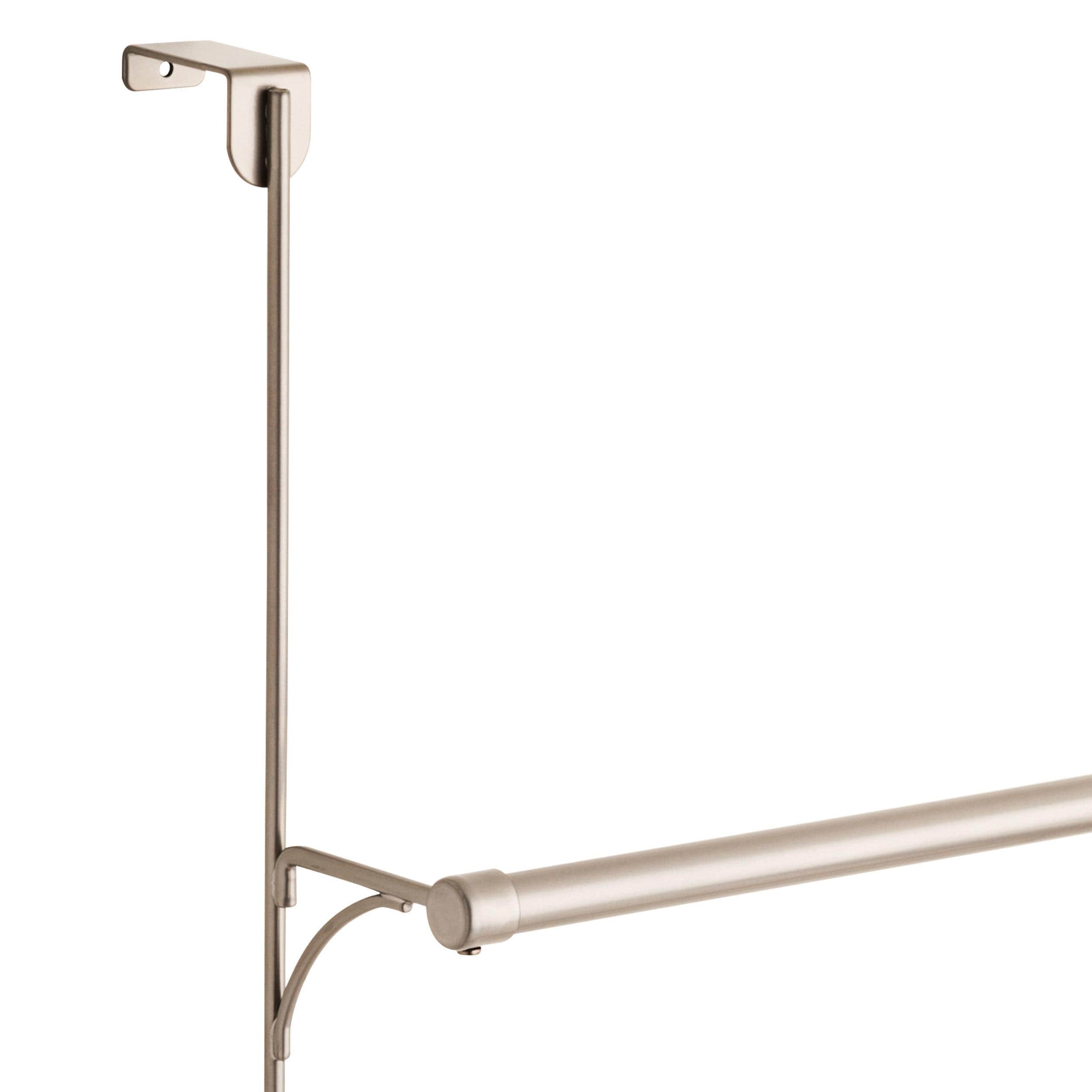 Perchero para toallas de níquel plano sobre la puerta de Franklin Brass 18.95 pulgadas x 24.61 pulgadas x 8.25 pulgadas 193153-FN
