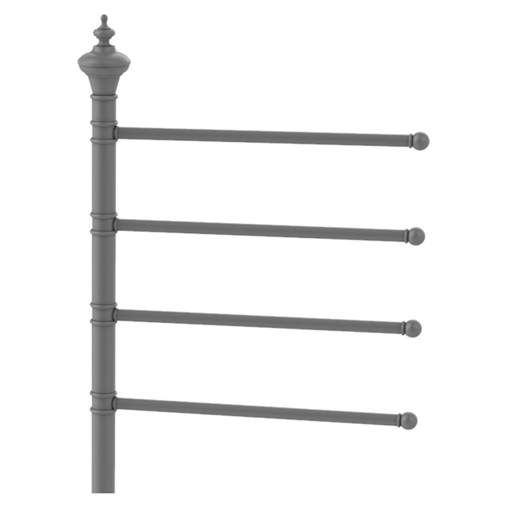 Toallero Independiente Gris Mate de Latón 12 Pulgadas x 49 Pulgadas x 10.5 Pulgadas