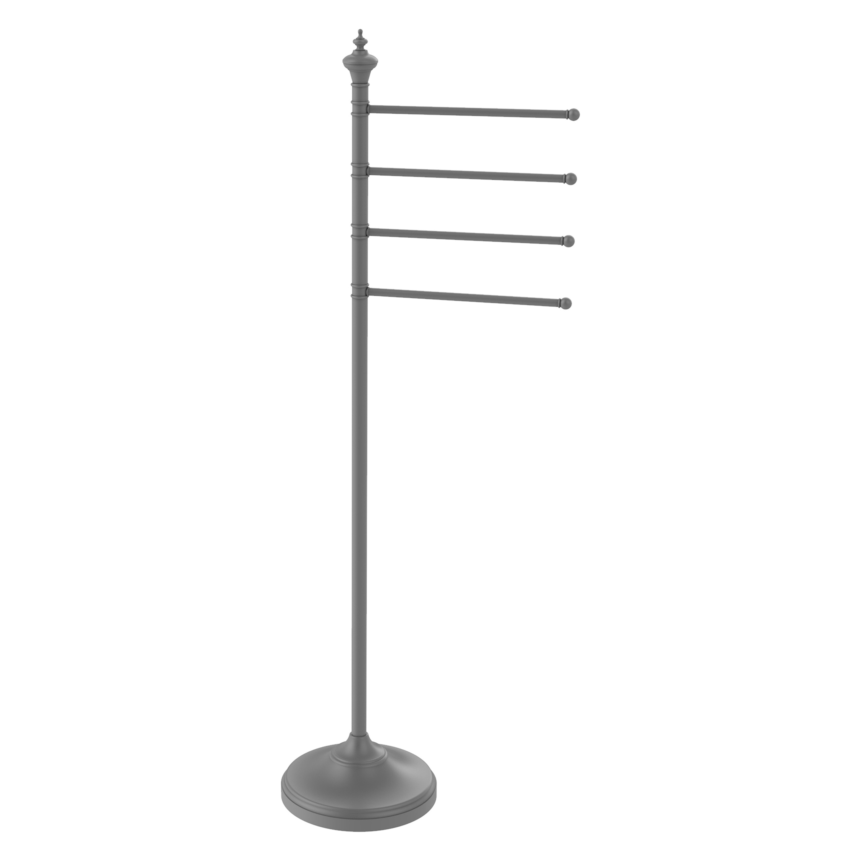 Toallero Independiente Gris Mate de Latón 12 Pulgadas x 49 Pulgadas x 10.5 Pulgadas