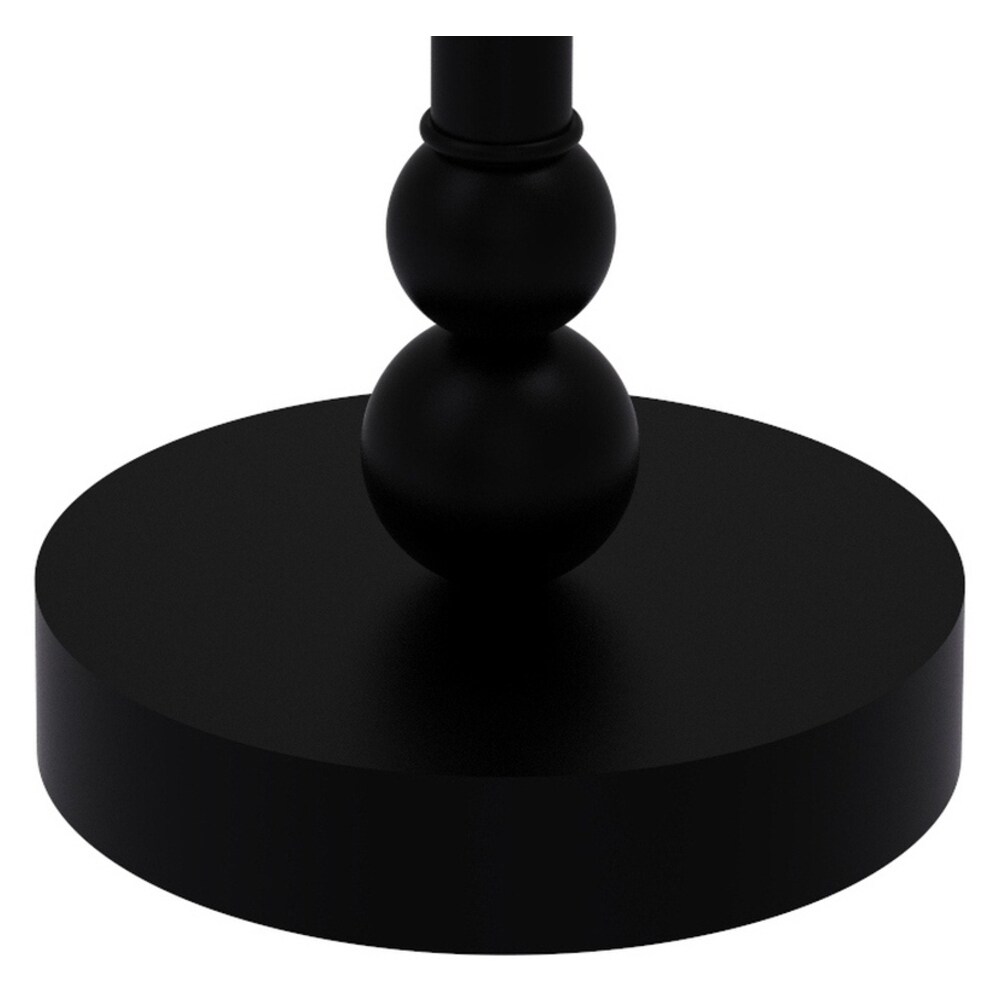 Perchero de Toallas de Pie Bolero Negro Mate de Allied Brass 14 Pulgadas x 14.5 Pulgadas x 12 Pulgadas BL-52-BKM