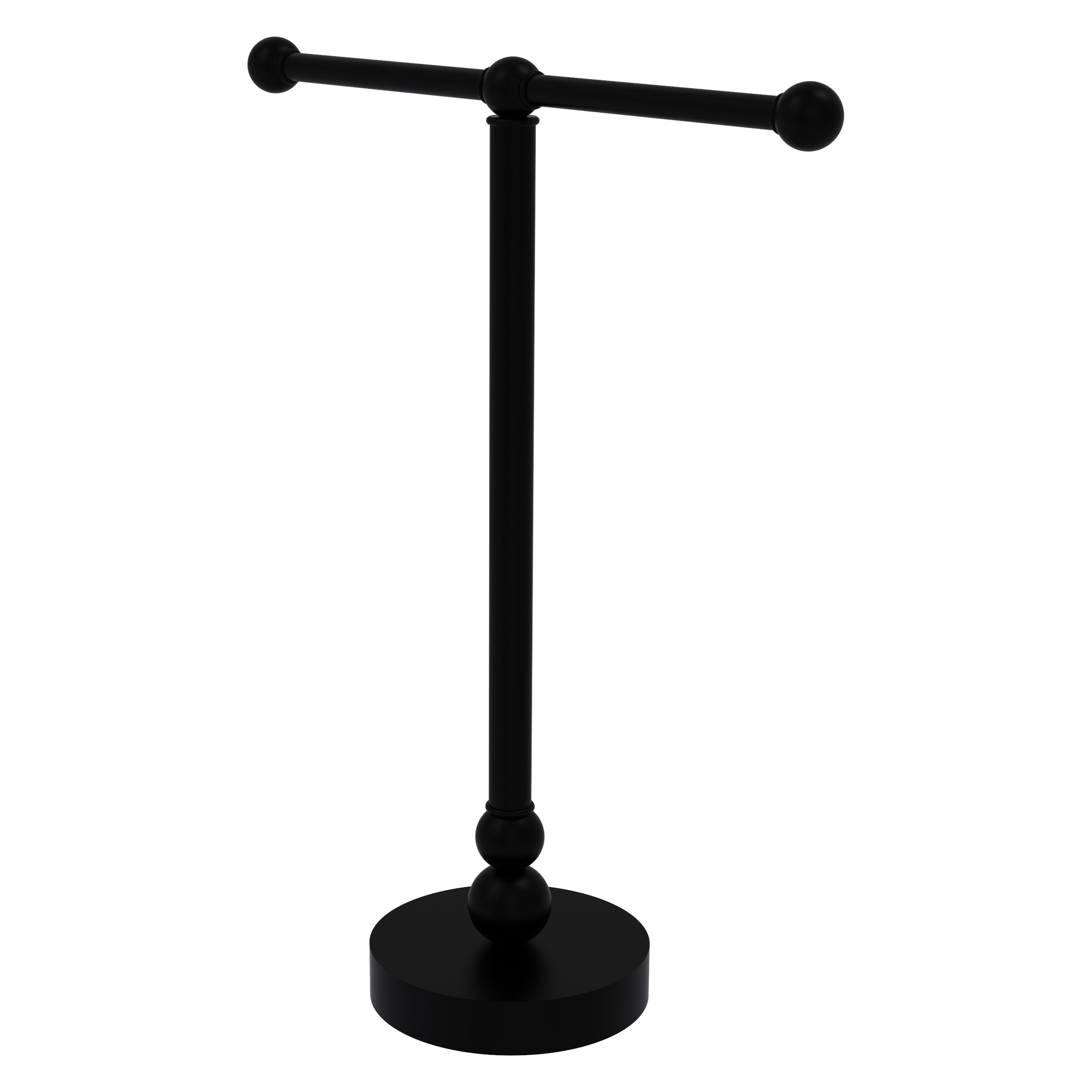 Perchero de Toallas de Pie Bolero Negro Mate de Allied Brass 14 Pulgadas x 14.5 Pulgadas x 12 Pulgadas BL-52-BKM