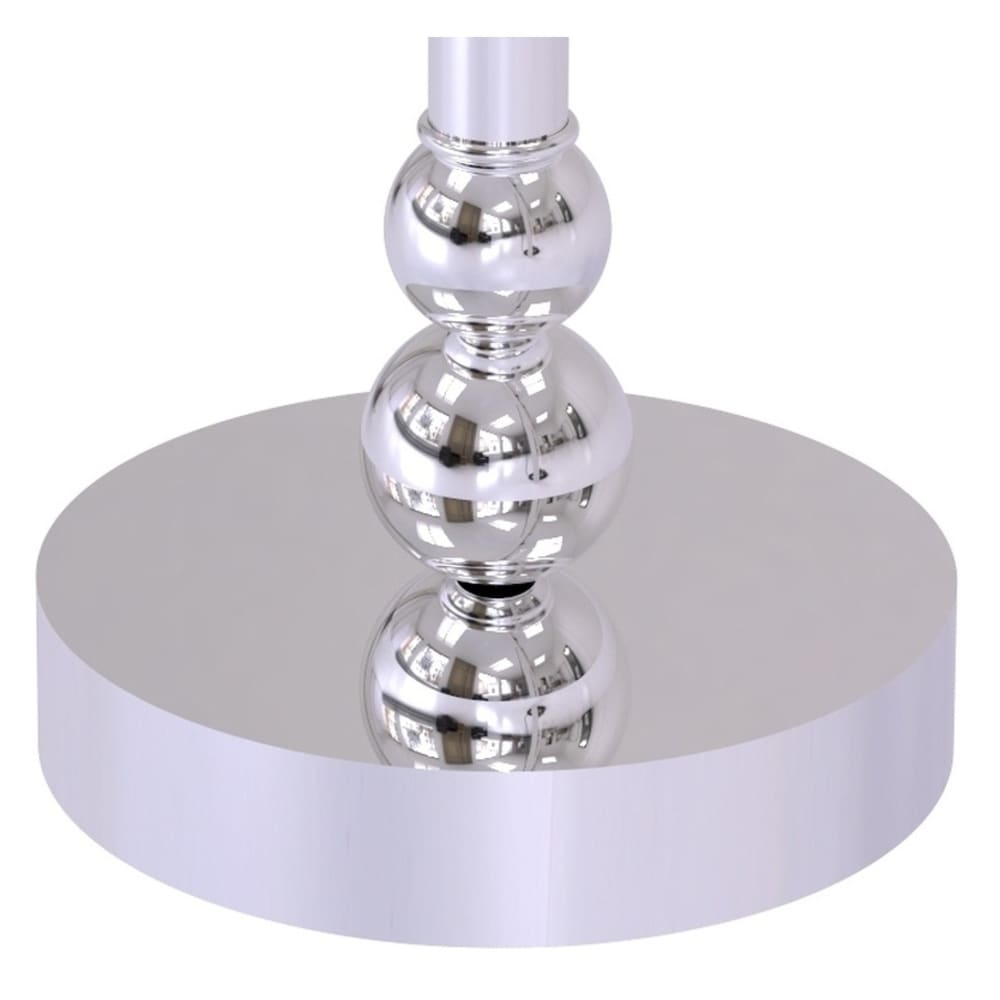 Perchero de Toallas de Pie Bolero de Latón Pulido Cromado de 14 pulgadas x 14.5 pulgadas x 12 pulgadas BL-52-PC