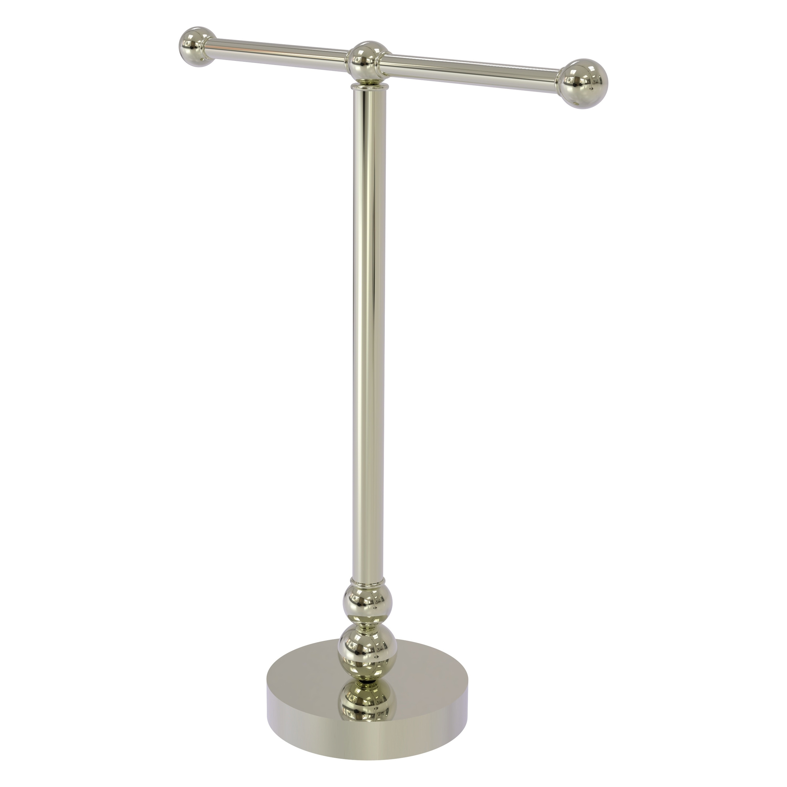 Soporte de Toallas Independiente de Latón Pulido Bolero Níquel 14 Pulgadas x 14.5 Pulgadas x 12 Pulgadas BL-52-PNI