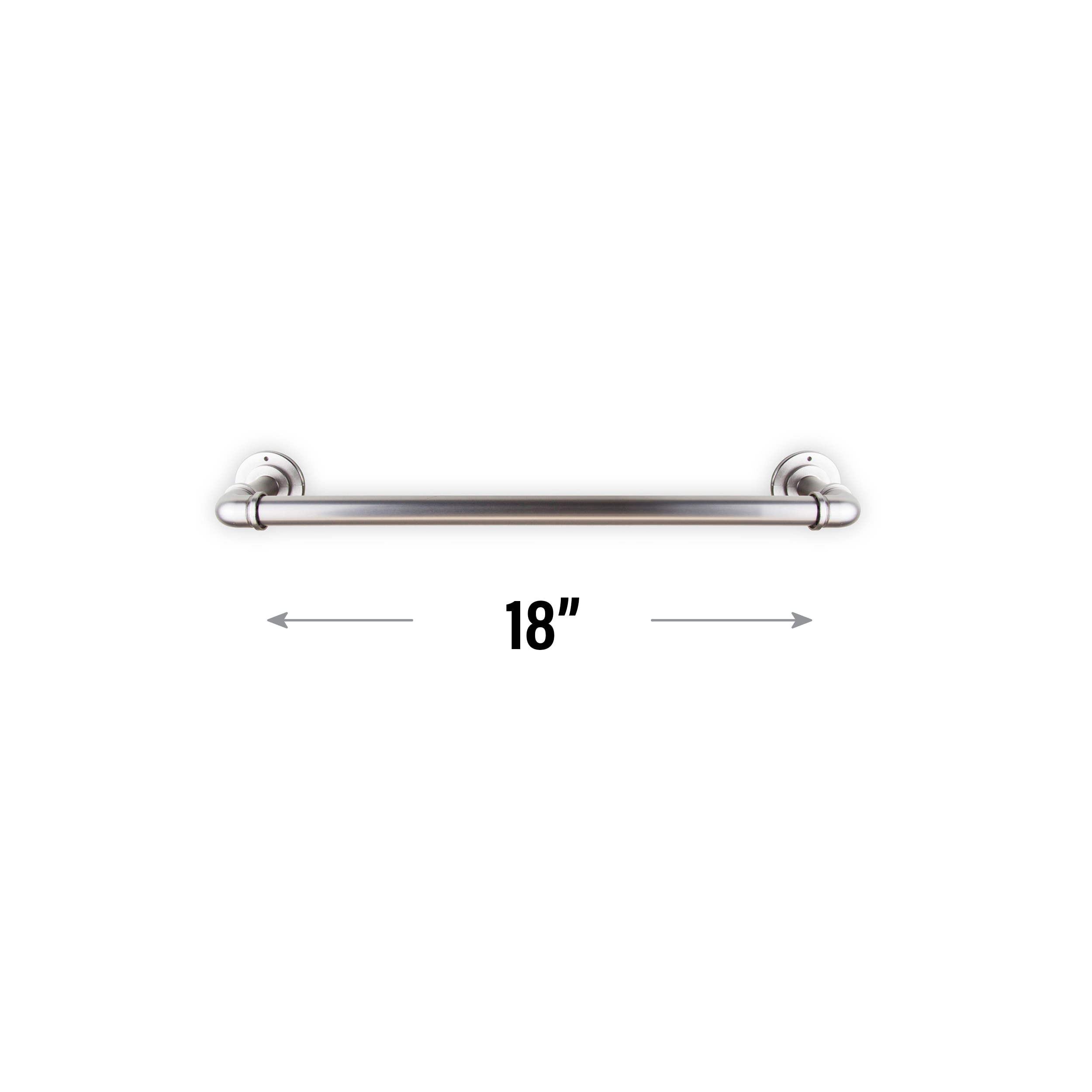 Perchero de Toallas para Pared en Níquel Satinado de Hart & Harlow 3 pulgadas x 18 pulgadas x 4.25 pulgadas LTP05-18-15