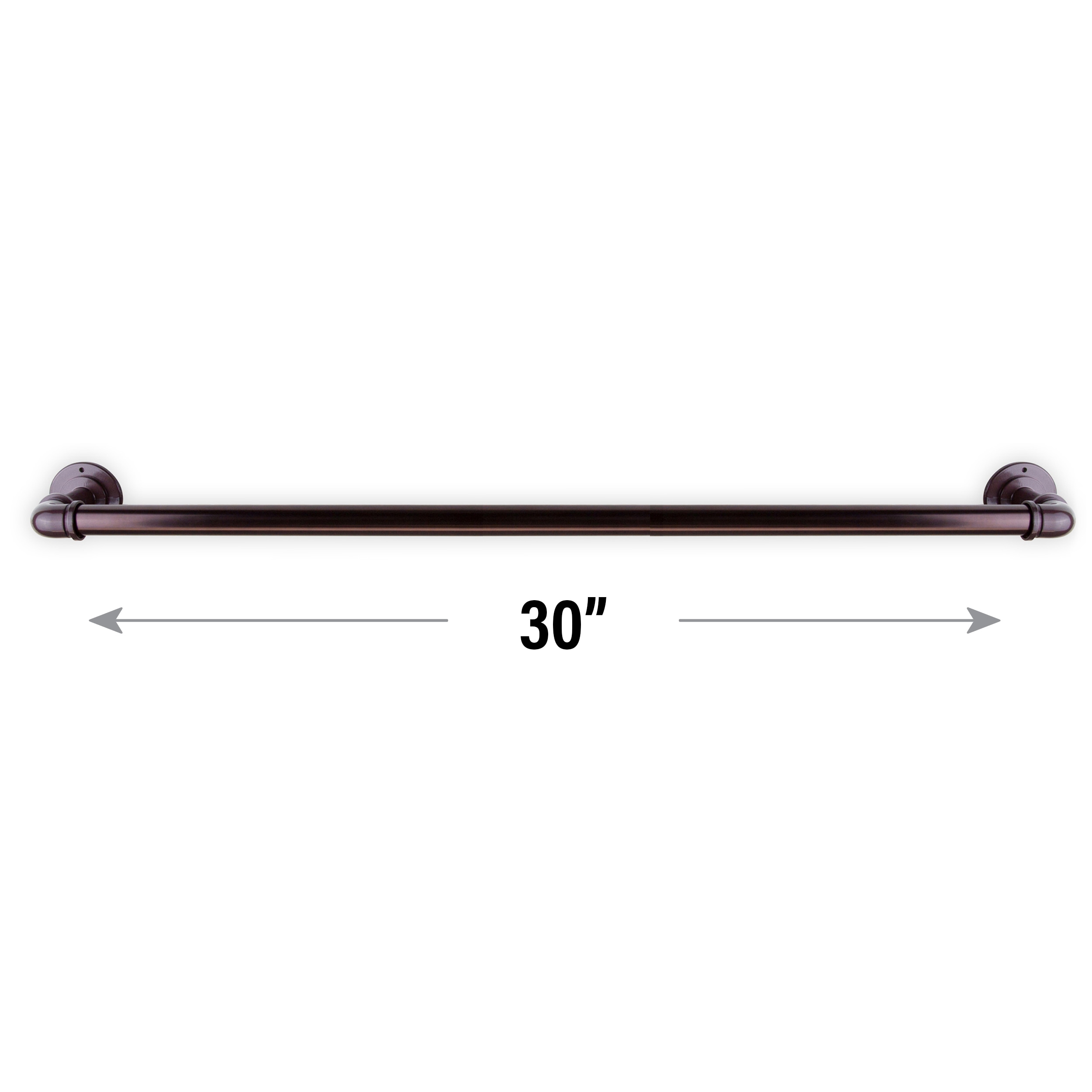 Perchero de toallas para montar en la pared en bronce de Hart & Harlow 3 pulgadas x 30 pulgadas x 4.25 pulgadas LTP05-30-09.