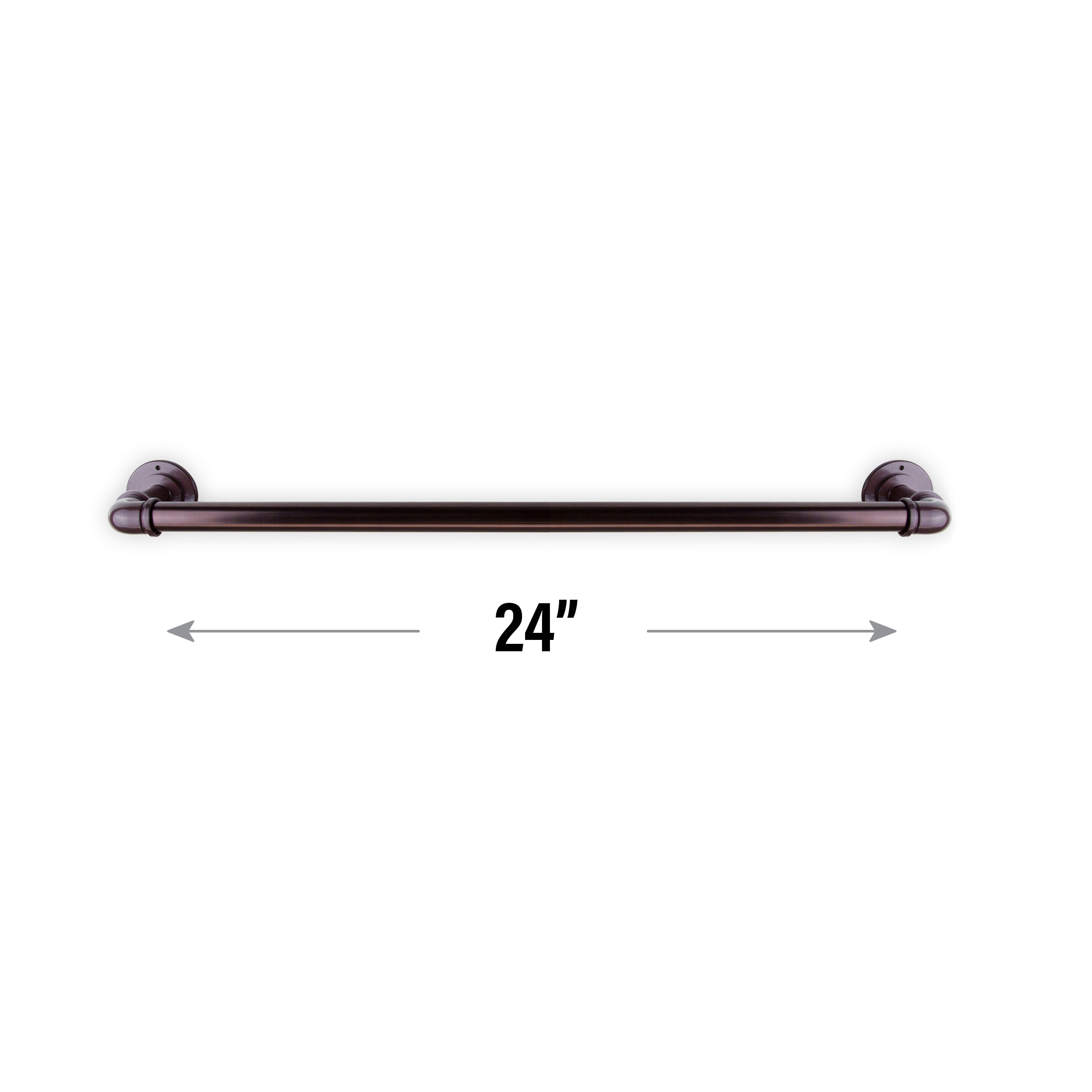 Soporte para toallas de montaje en pared de bronce Hart & Harlow 3 pulgadas x 24 pulgadas x 4.25 pulgadas LTP05-24-09