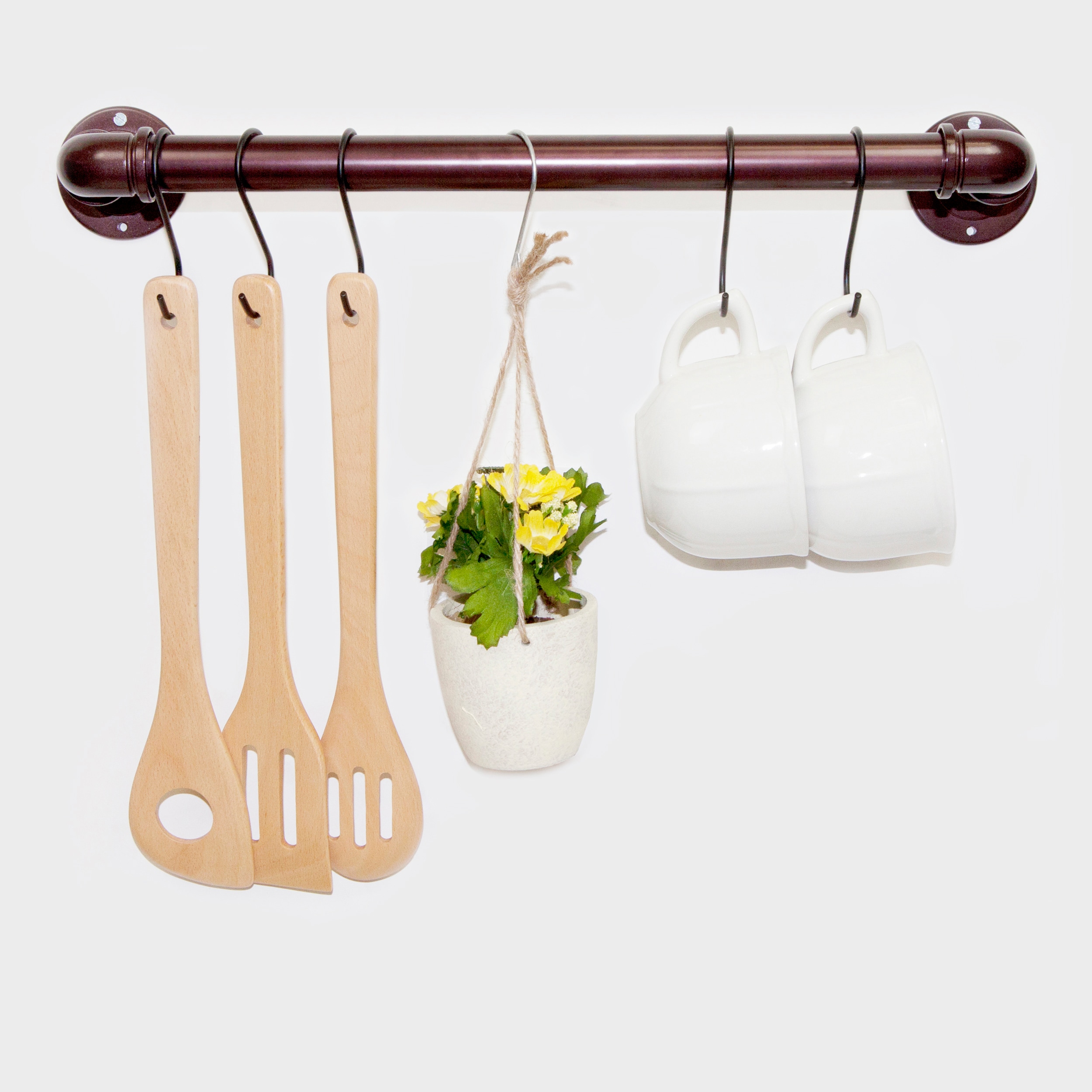 Soporte para toallas de montaje en pared de bronce Hart & Harlow 3 pulgadas x 24 pulgadas x 4.25 pulgadas LTP05-24-09