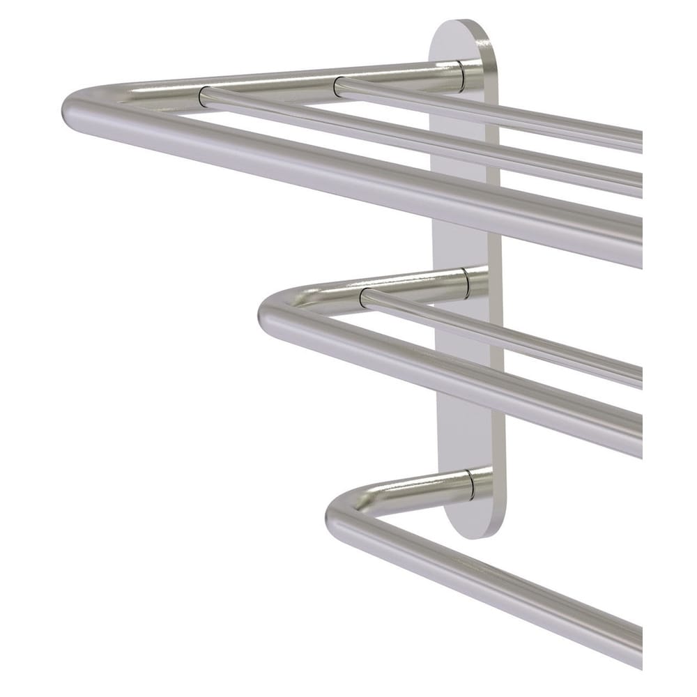Perchero para toallas de montaje en pared de níquel satinado 9 pulgadas x 23 pulgadas x 9 pulgadas HTL-3-SN