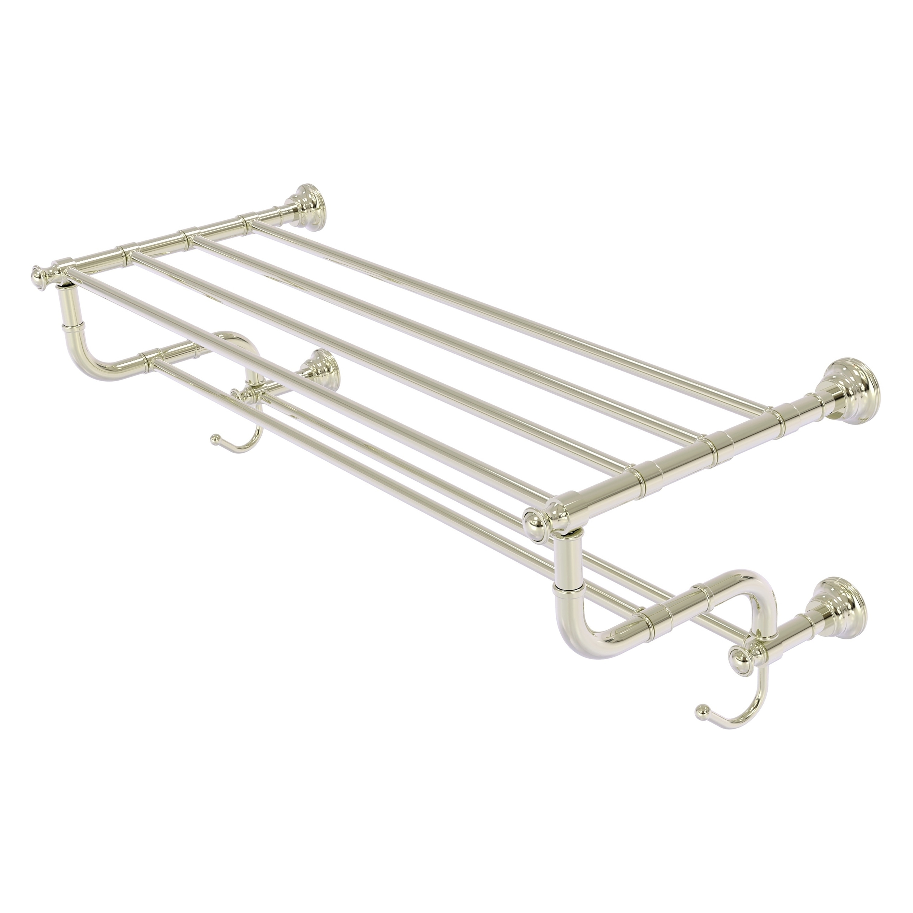 Toallero de Pared Carolina Niquelado Pulido de 12.5 pulgadas x 32 pulgadas x 6 pulgadas