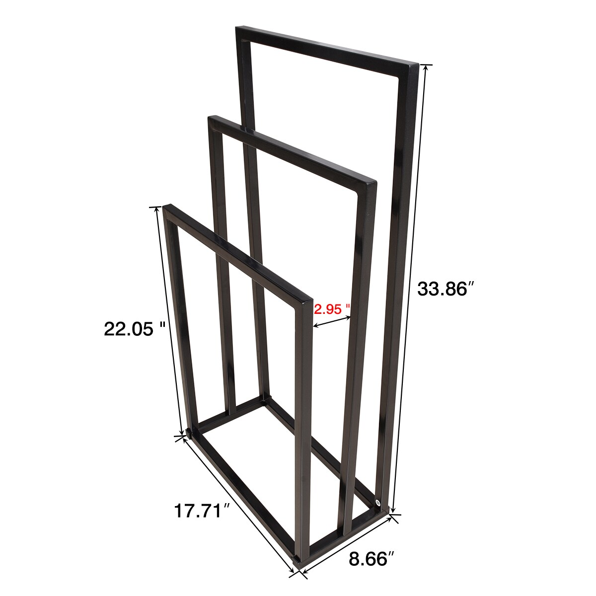 GZMR Negra 8.66 pulgadas x 17.71 pulgadas x 8.66 pulgadas BB1961-WHBL