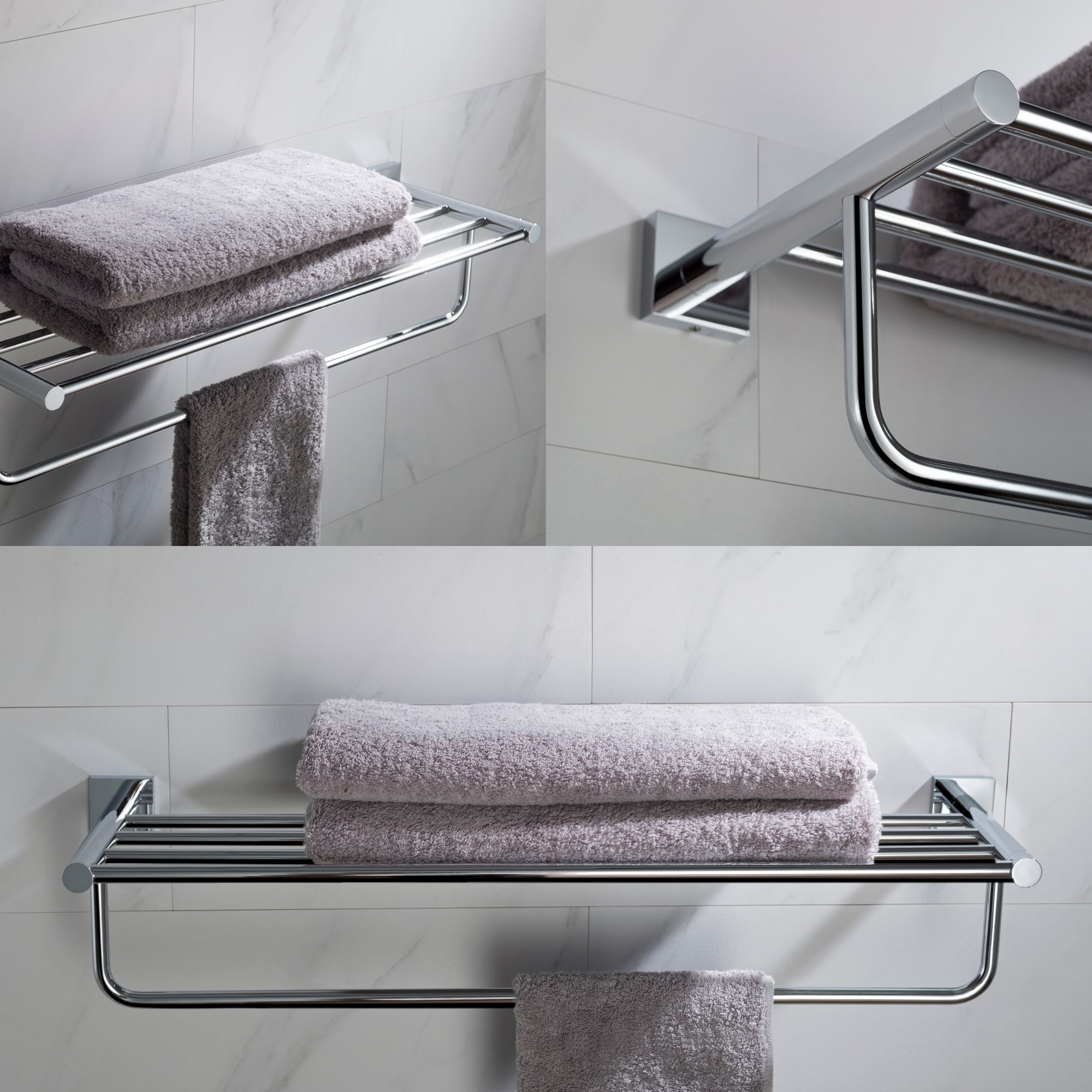 Toallero de Pared Kraus Ventus en Cromo 2.375 pulgadas x 25.75 pulgadas x 2.375 pulgadas KEA-17742CH