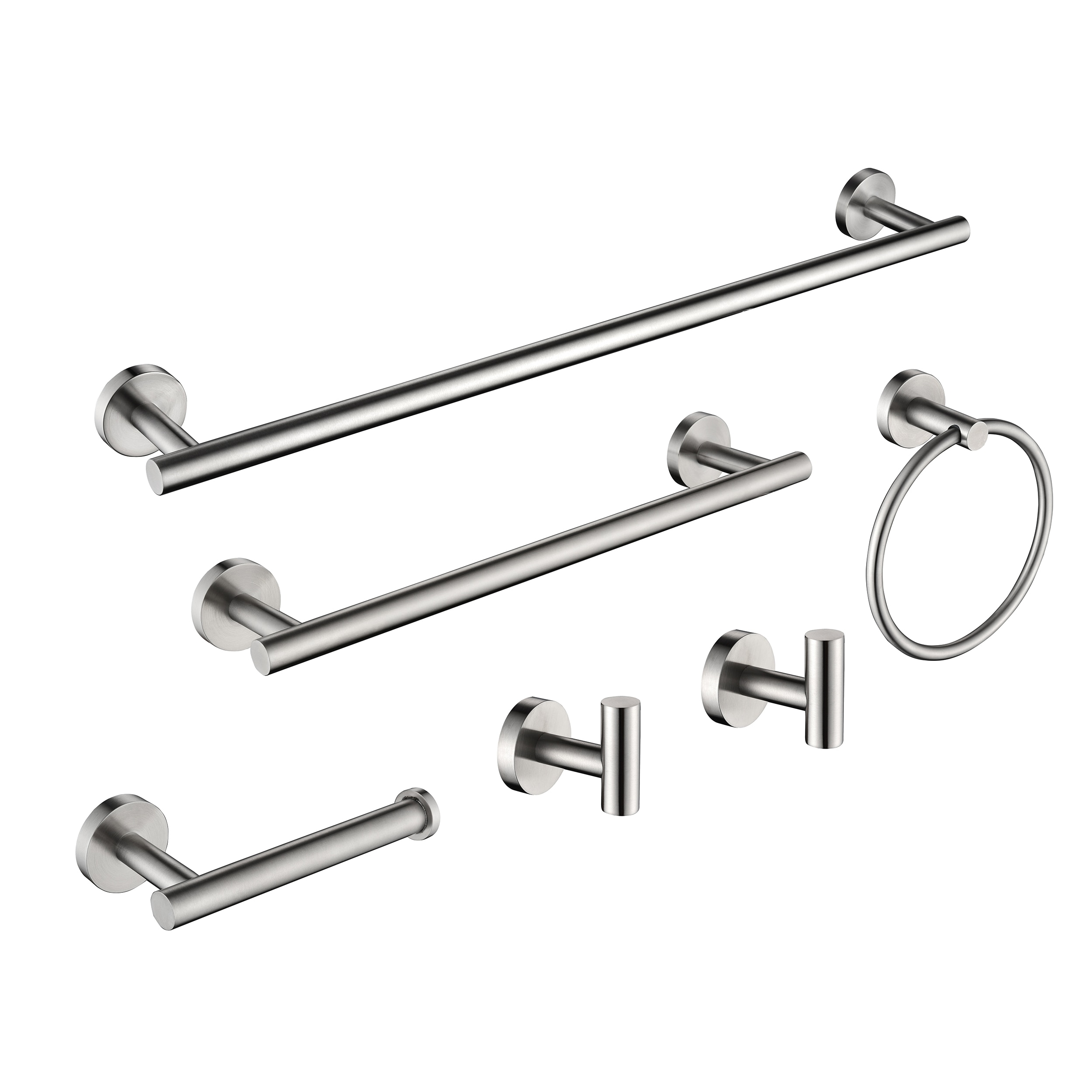 Perchero de níquel cepillado Utopia de 12 pulgadas x 3 pulgadas x 2 pulgadas HATHG08NS