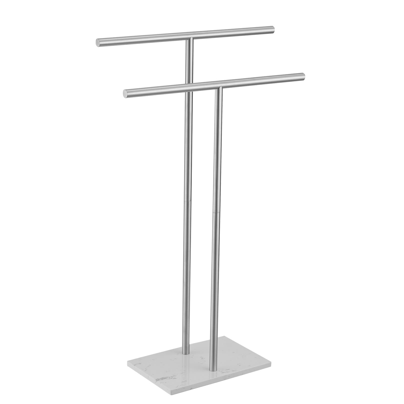 Toallero de pie BWE Tower Racks de níquel cepillado 14 pulgadas x 16 pulgadas x 15.75 pulgadas A-91058-N