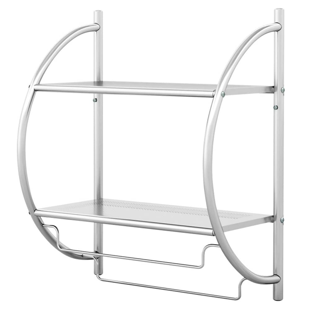 Toallero de Pared de Plata WELLFOR de 18 pulgadas x 18 pulgadas x 10 pulgadas OUJ59244