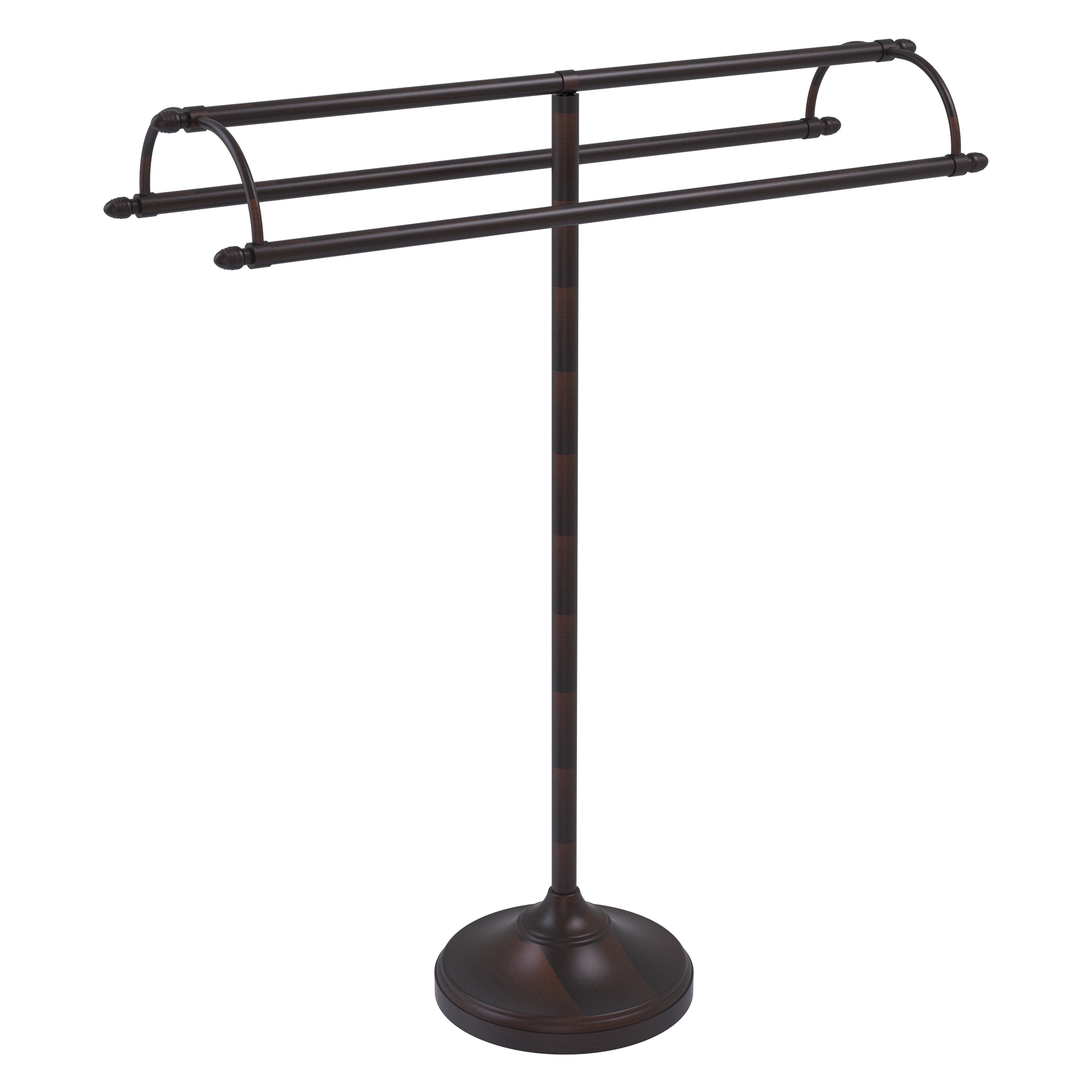 Soporte de toallas independiente de bronce veneciano de Allied Brass de 31 pulgadas x 37.3 pulgadas x 10 pulgadasầ TS-30-VB.