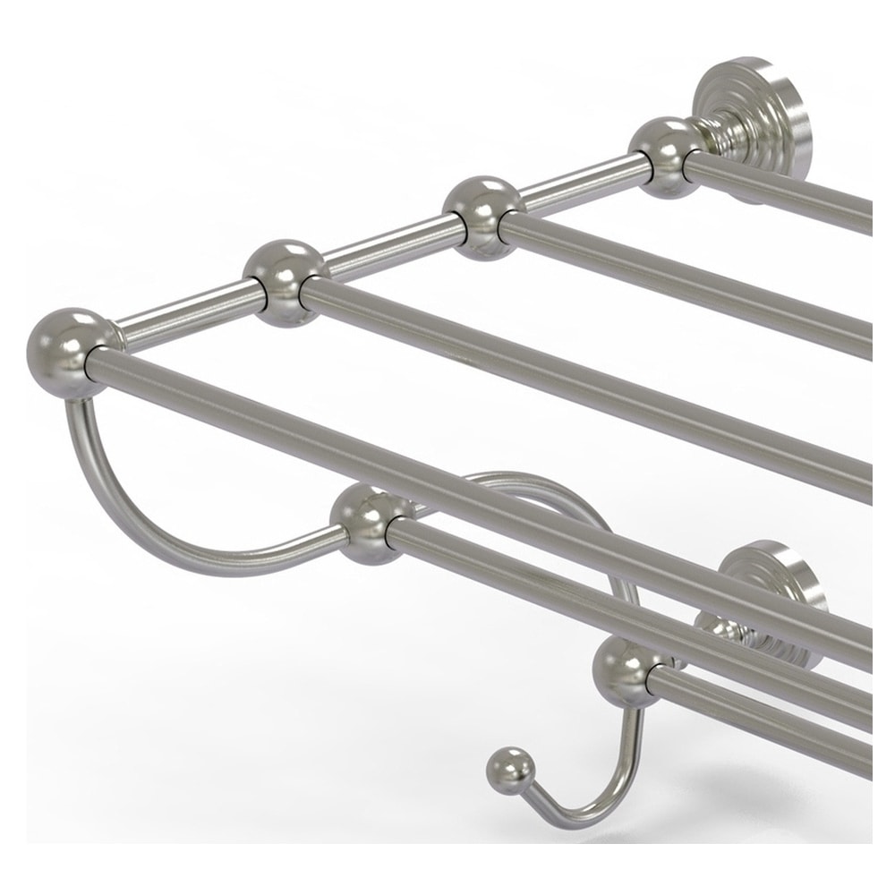 Toallero de Pared Allied Brass Waverly Place en Níquel Satinado de 14 pulgadas x 36 pulgadas x 6 pulgadas
