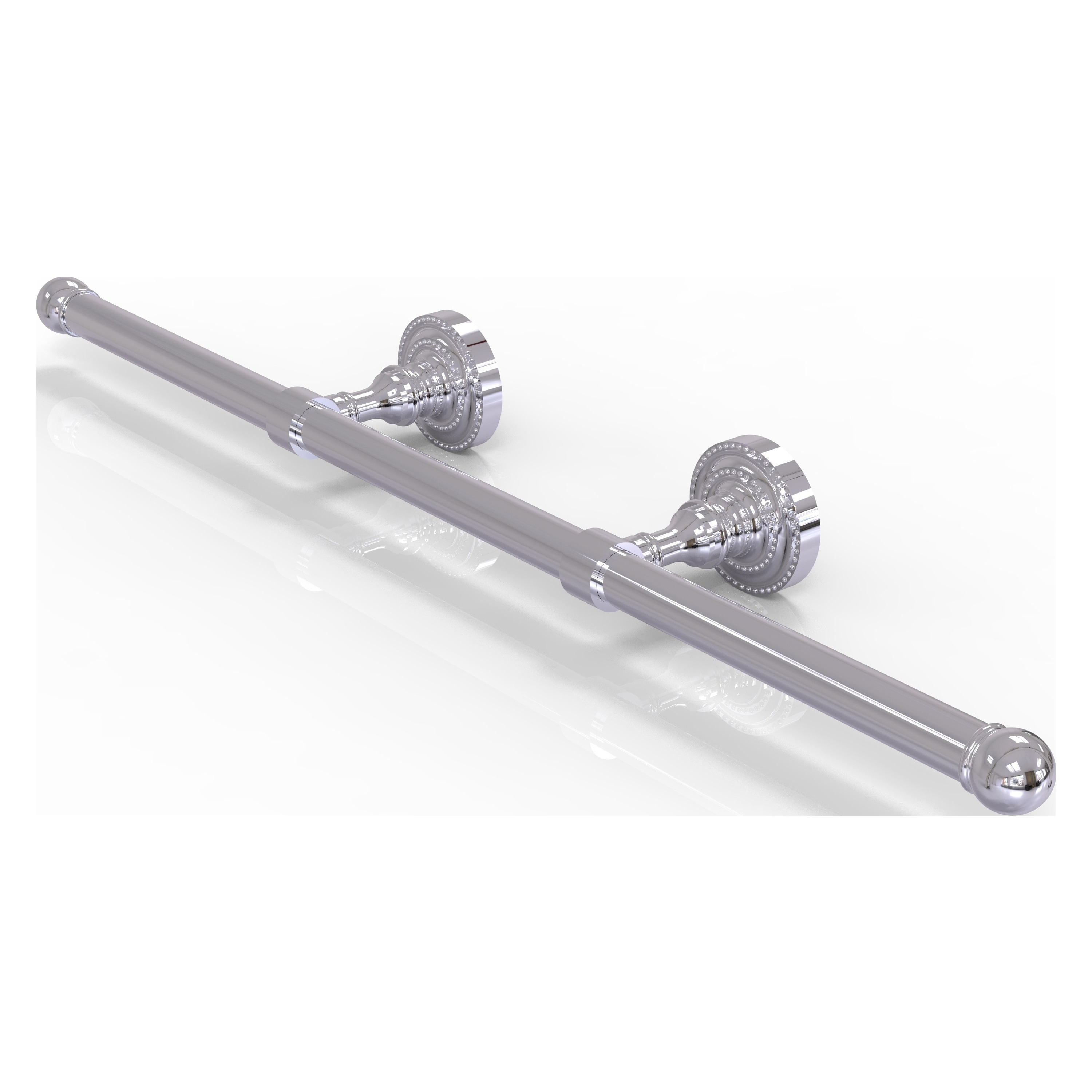 Perchero de Toallas Montado en Pared de Latón Pulido Dottingham, Cromo Brillante 3.5 Pulgadas x 22.5 Pulgadas x 9 Pulgadas