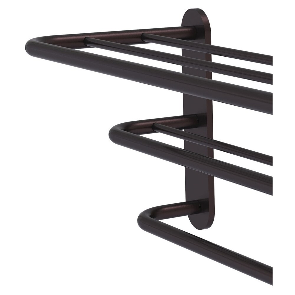 Toallero de Pared en Bronce Antiguo de 9 Pulgadas x 23 Pulgadas x 9 Pulgadas, Modelo HTL-3-ABZ