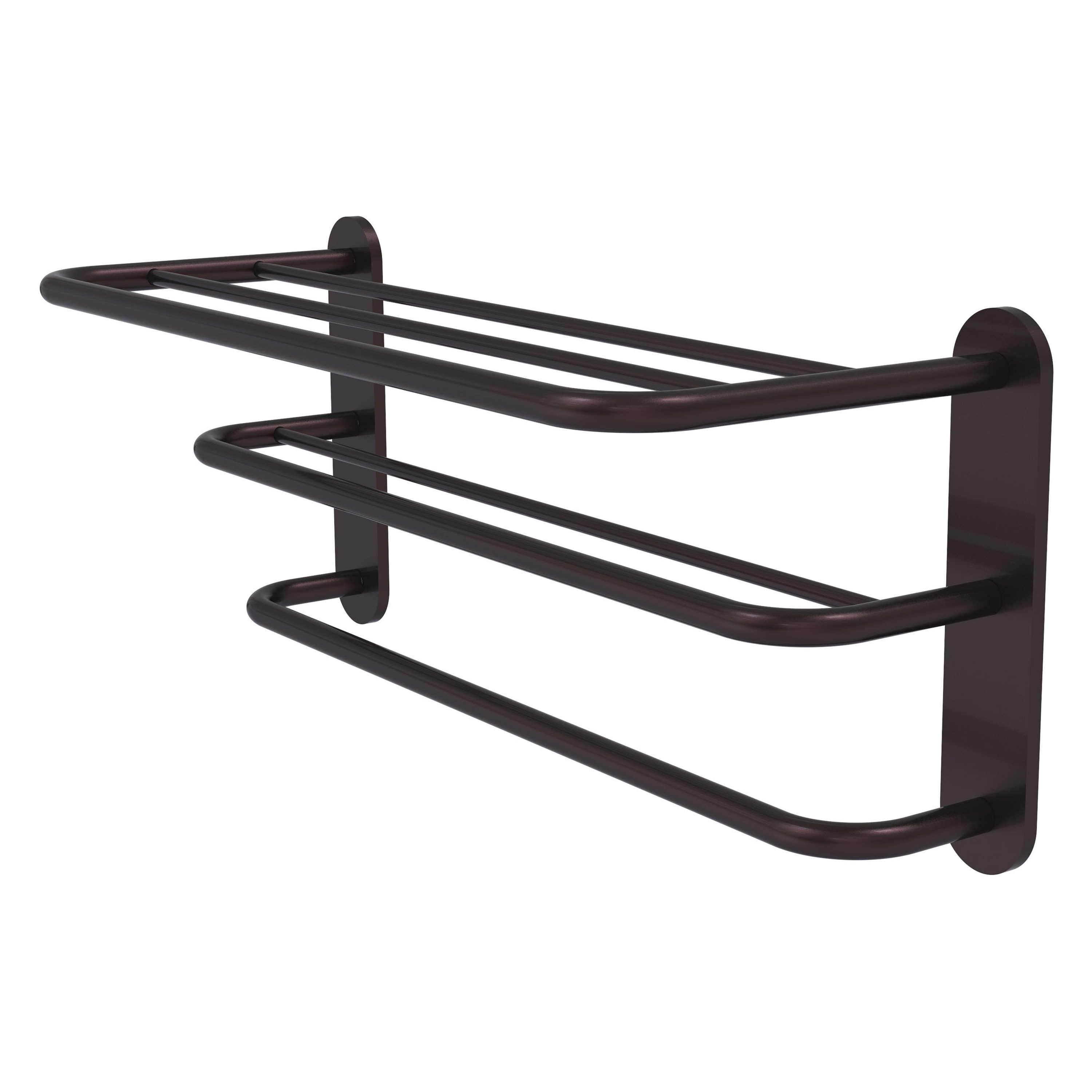 Toallero de Pared en Bronce Antiguo de 9 Pulgadas x 23 Pulgadas x 9 Pulgadas, Modelo HTL-3-ABZ