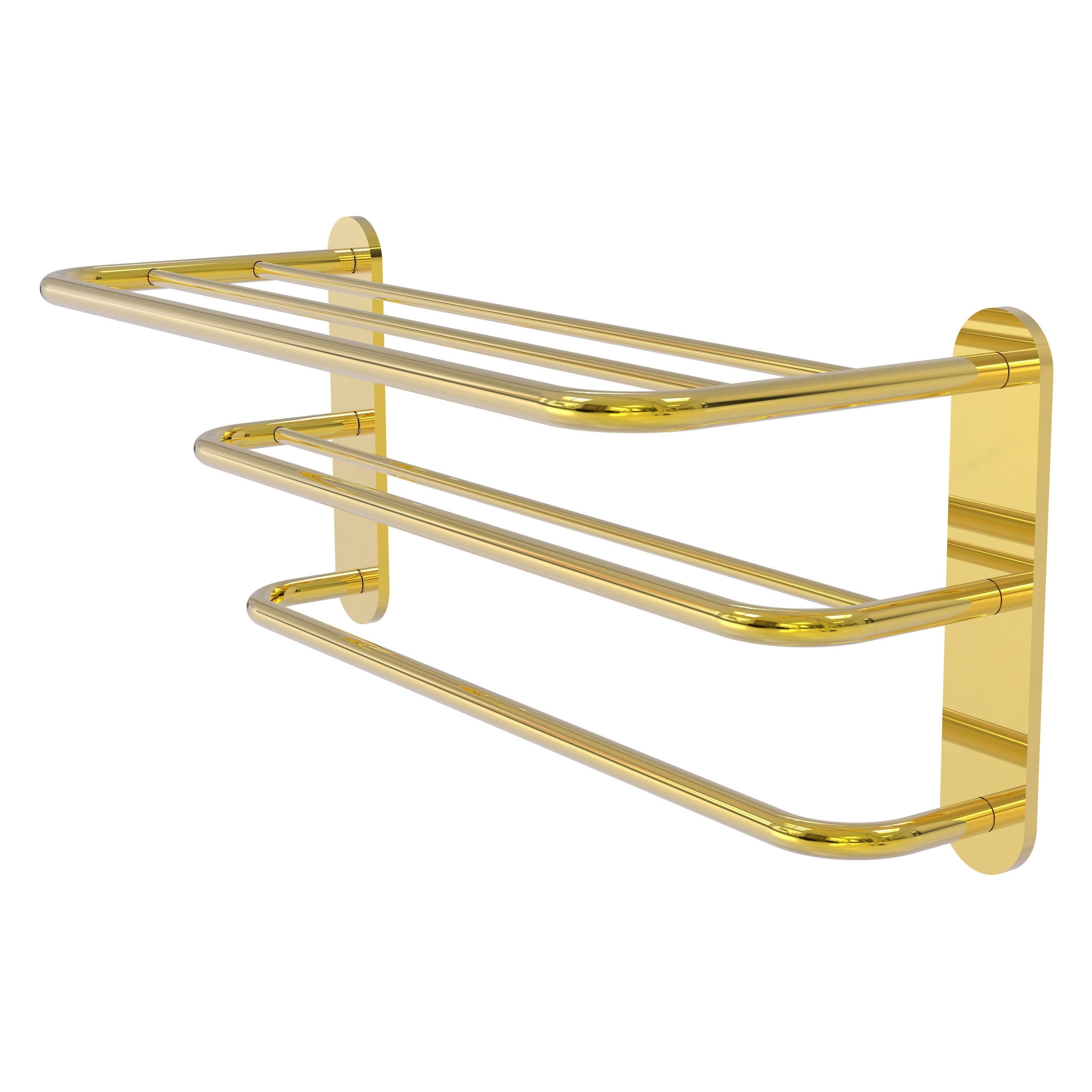 Toallero de Pared de Latón Pulido 9 Pulgadas x 23 Pulgadas x 9 Pulgadas HTL-3-PB