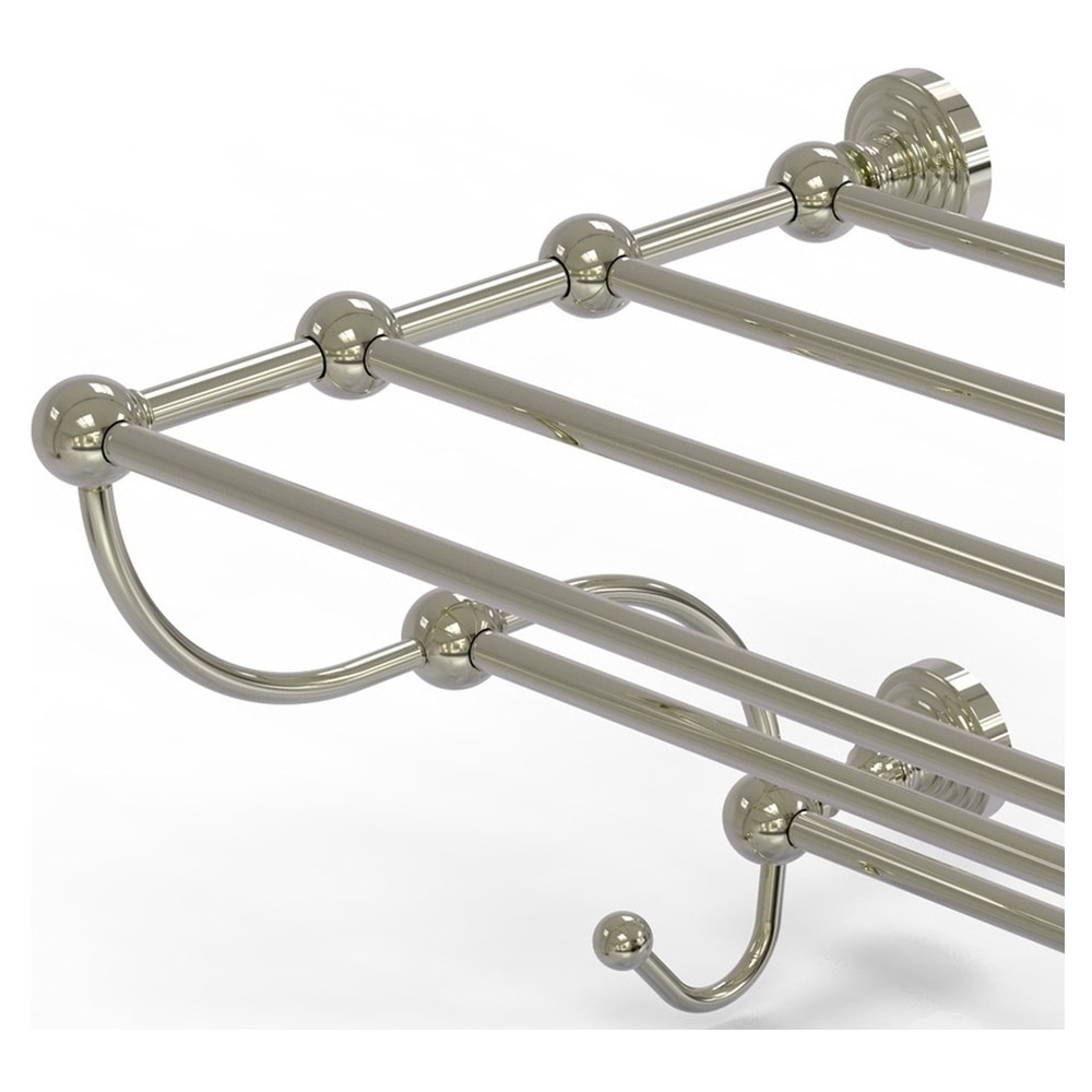 Perchero de Toallas de Pared en Níquel Pulido Allied Brass Waverly Place de 14 pulgadas x 36 pulgadas x 6 pulgadas