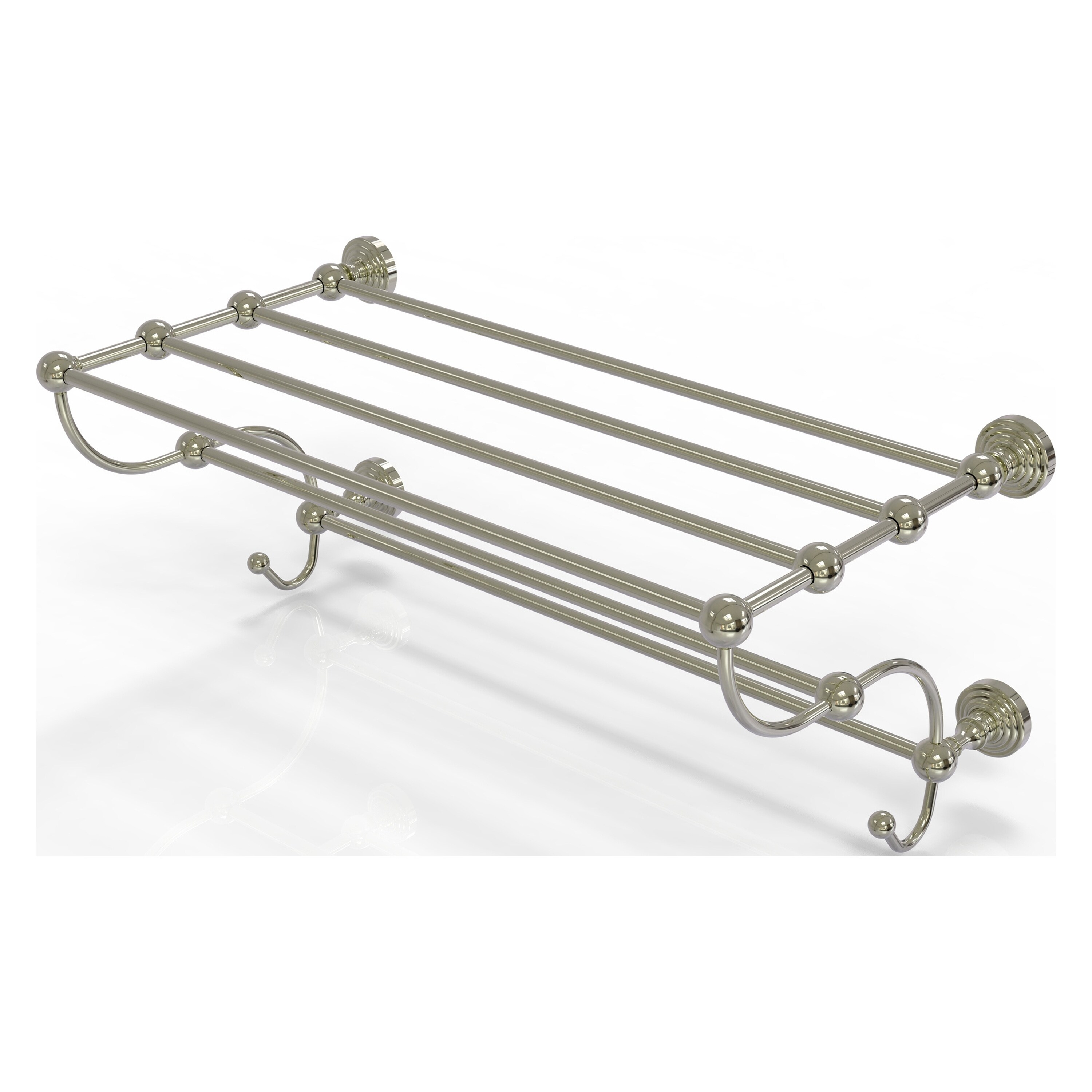 Perchero de Toallas de Pared en Níquel Pulido Allied Brass Waverly Place de 14 pulgadas x 36 pulgadas x 6 pulgadas