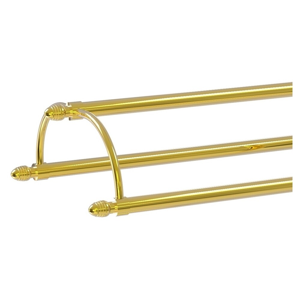 Toallero de Pie de Latón Pulido de 31 Pulgadas x 37.3 Pulgadas x 10 Pulgadas TS-30-PB