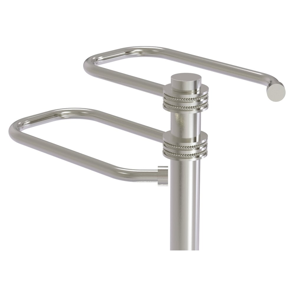 Perchero de Toallas de Pie en Níquel Satinado de 8.5 pulgadas x 15 pulgadas x 7.3 pulgadas de Allied Brass