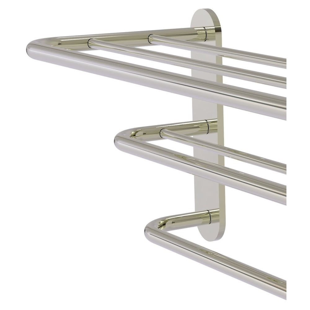 Toallero de Pared de Níquel Pulido de Latón Aliado de 9 pulgadas x 23 pulgadas x 9 pulgadas (HTL-3-PNI)