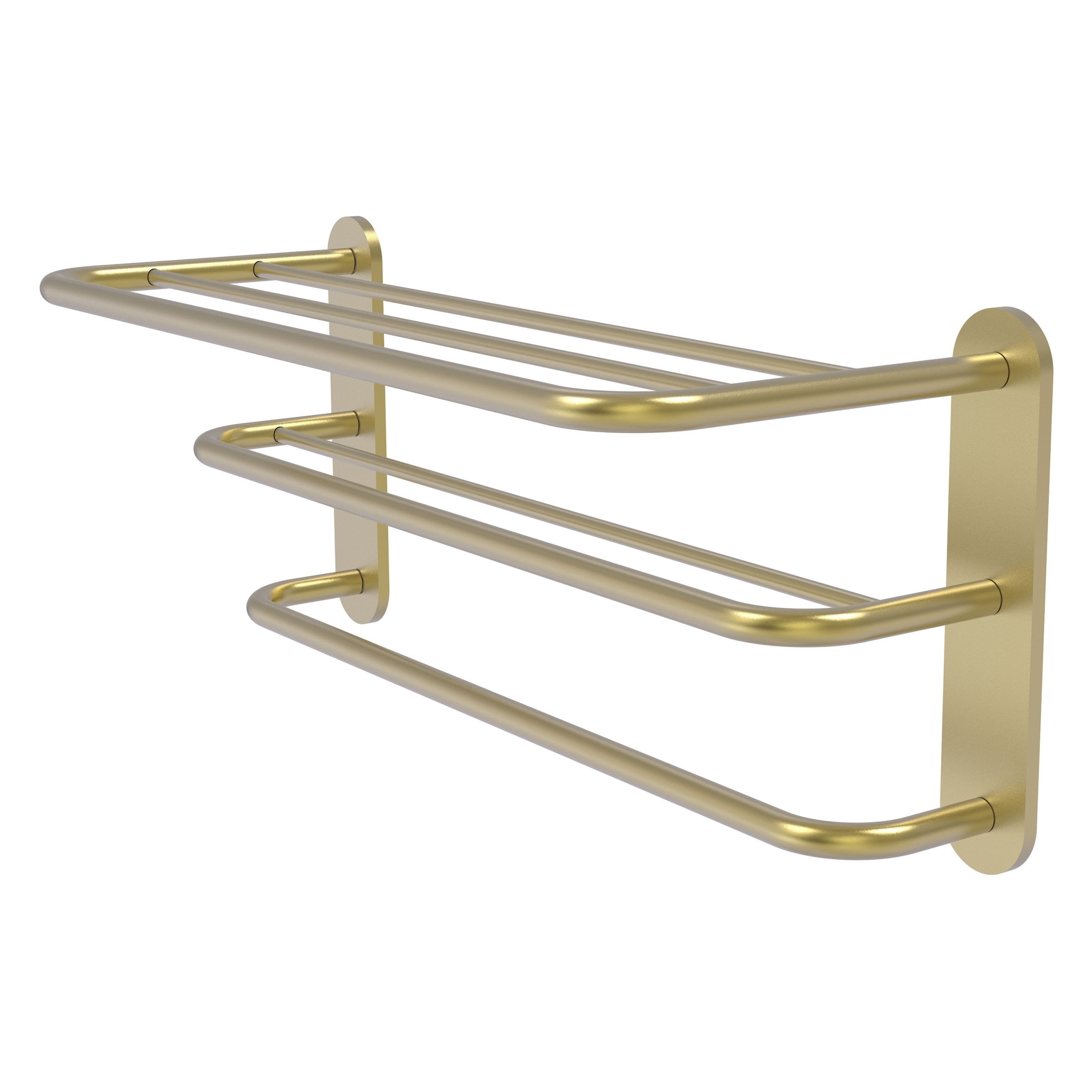 Percha de Toallas de Pared en Latón Satinado de 9 Pulgadas x 23 Pulgadas x 9 Pulgadas HTL-3-SBR