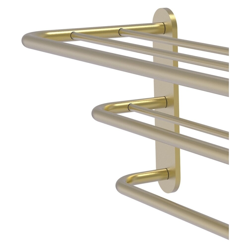 Percha de Toallas de Pared en Latón Satinado de 9 Pulgadas x 23 Pulgadas x 9 Pulgadas HTL-3-SBR