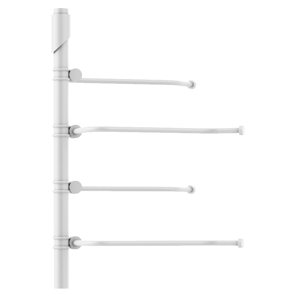 Perchero de Toallas Independiente en Color Blanco Mate de la marca Tribecca de Allied Brass - 9.25 pulgadas x 12 pulgadas x 9 pulgadas