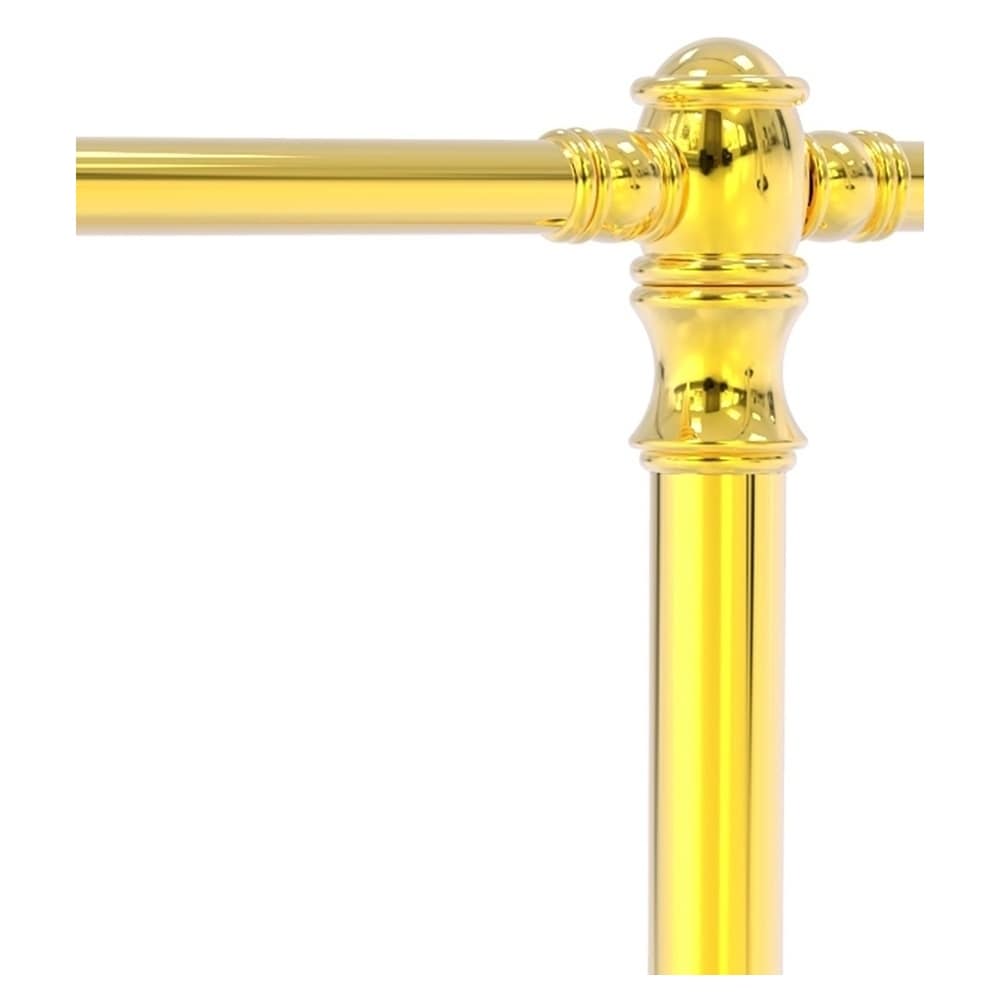 Rejilla de Toallas de Pie en latón pulido Carolina de Allied Brass 14.3 pulgadas x 16 pulgadas x 5.5 pulgadas CL-11-PB