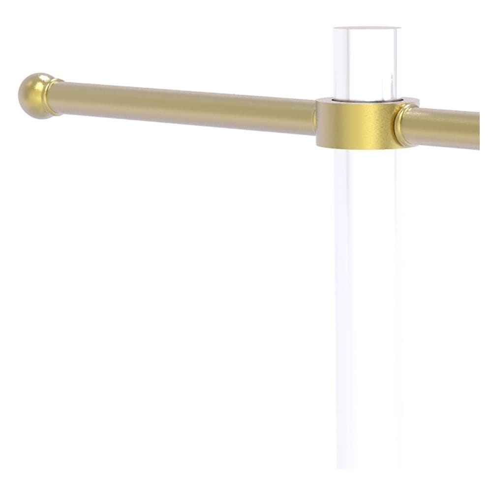 Perchero de Toallas Independiente Satinado de Latón de la Colección Pacific Grove de Allied Brass 5.5 pulgadas x 15 pulgadas x 9 pulgadas PG-GTS-11-SBR