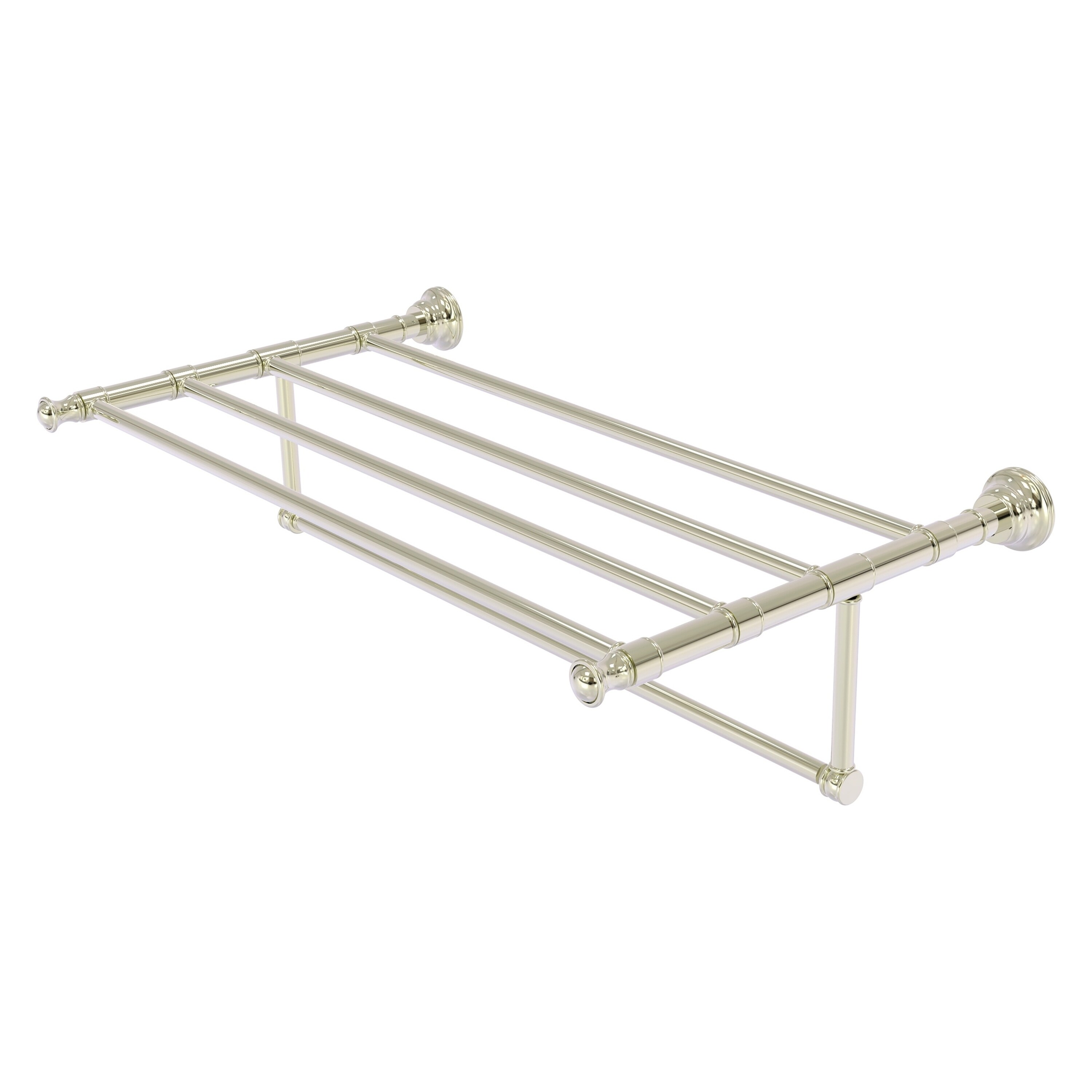 Toallero de Pared Carolina de Níquel Pulido de 13.7 pulgadas x 32 pulgadas x 6 pulgadas de latón aliado