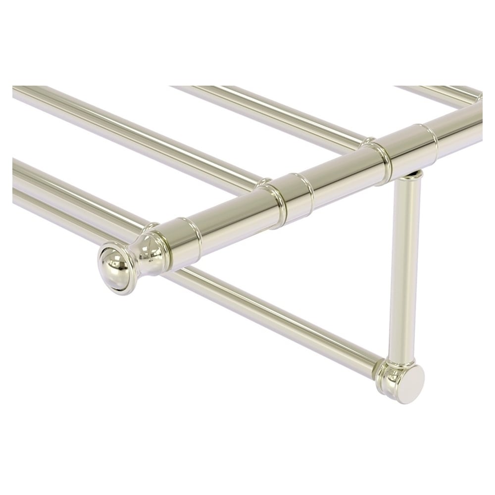 Toallero de Pared Carolina de Níquel Pulido de 13.7 pulgadas x 32 pulgadas x 6 pulgadas de latón aliado